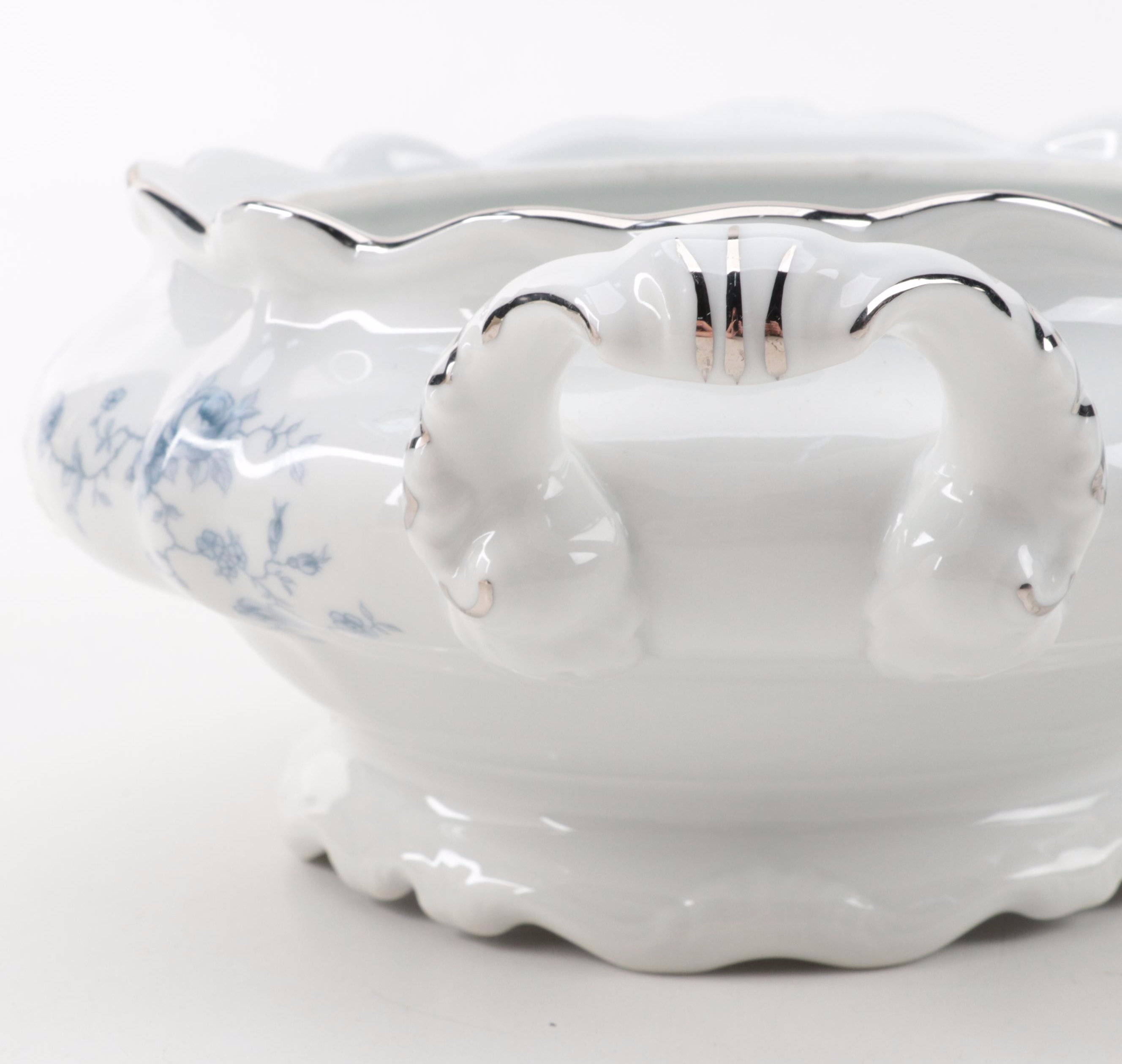 Johann Haviland "Blue Garland" Porcelain Serveware, 1953–1990