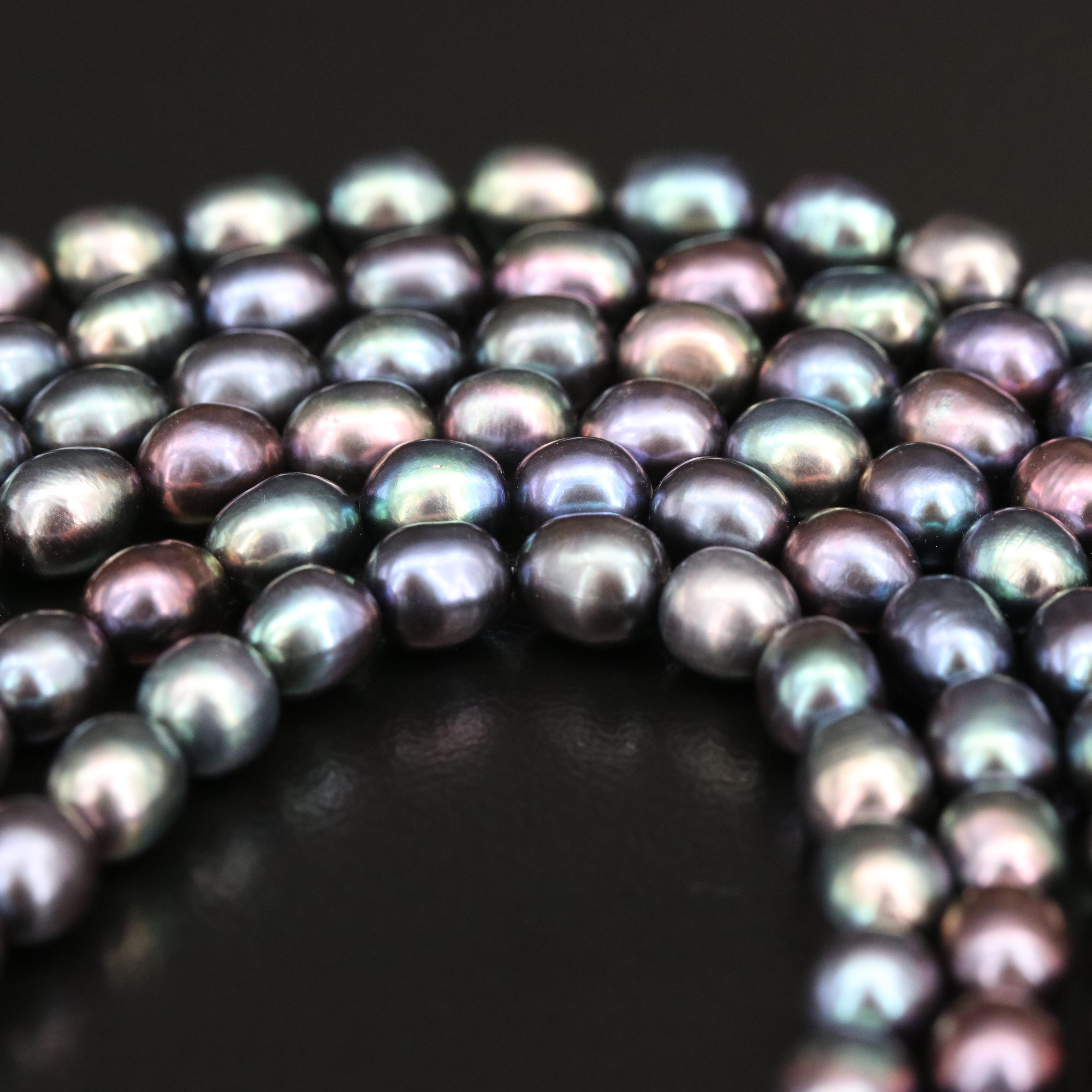 Pearl Multi-Strand Necklace with 14K Clasp