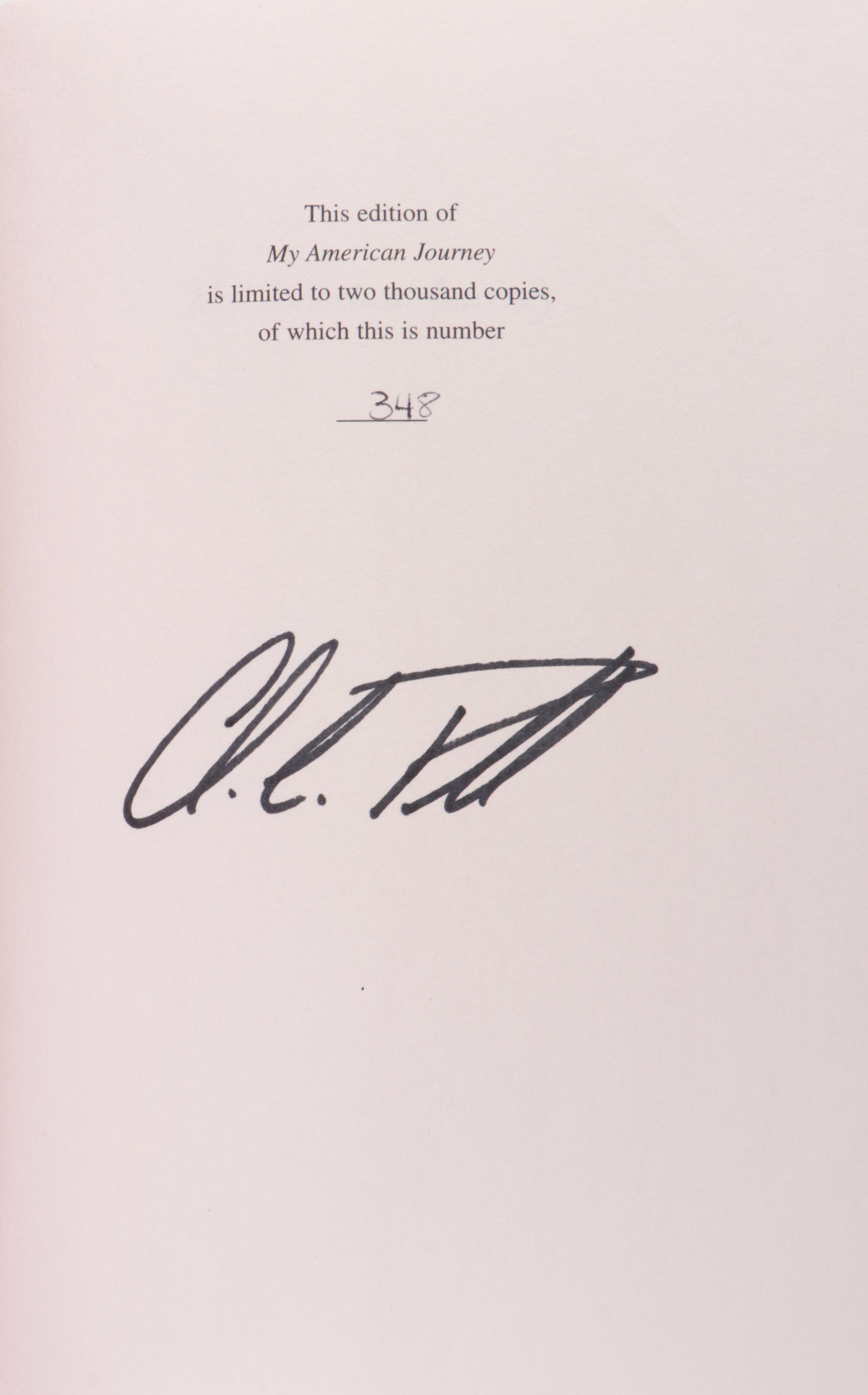 Signed First Edition "My American Journey" by Colin L. Powell, 1995