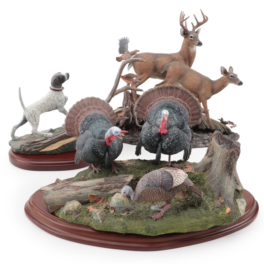 The Danbury Mint "Full Strut," "On the Alert" and More Resin Figurines