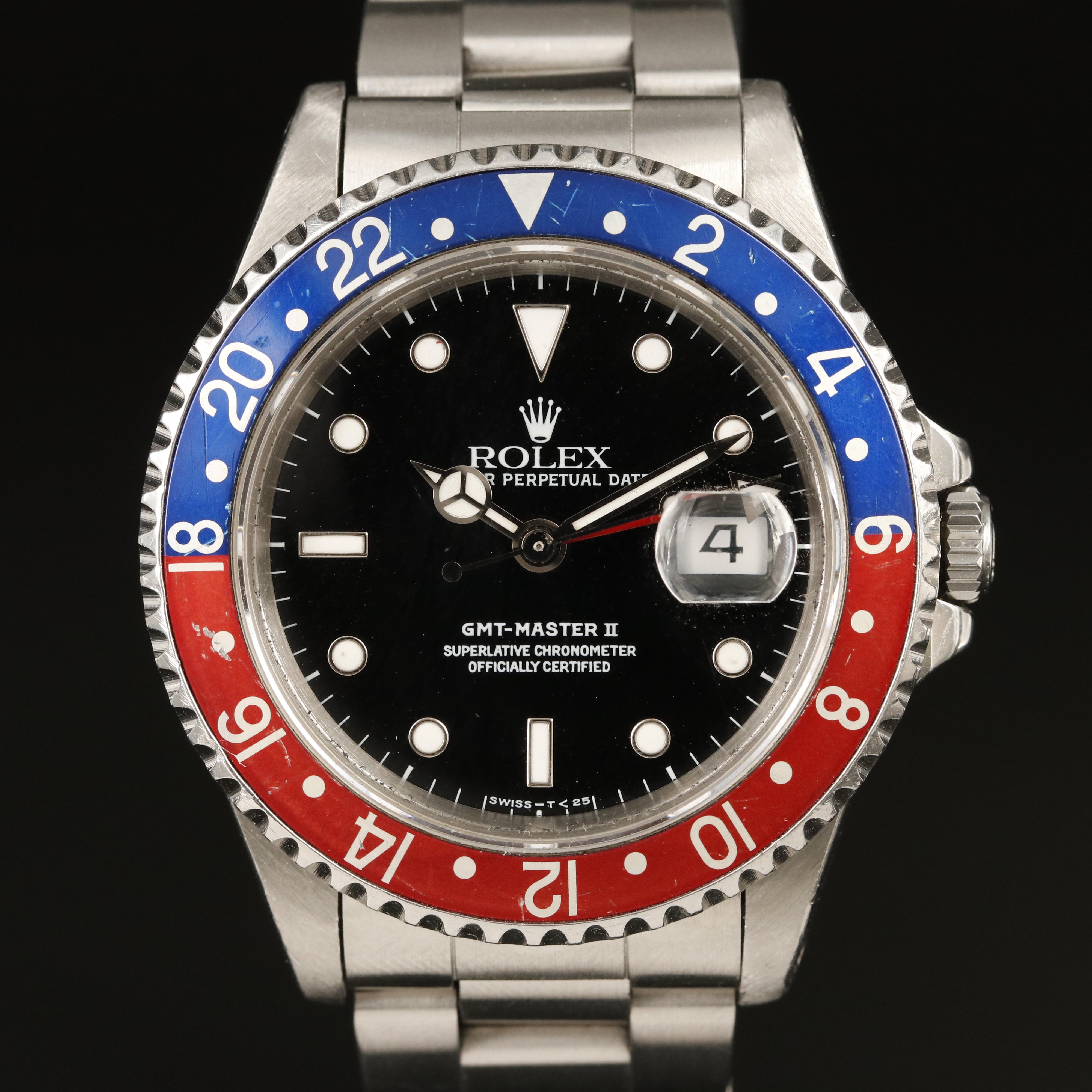 1991 Rolex GMT Master II Pepsi Watch