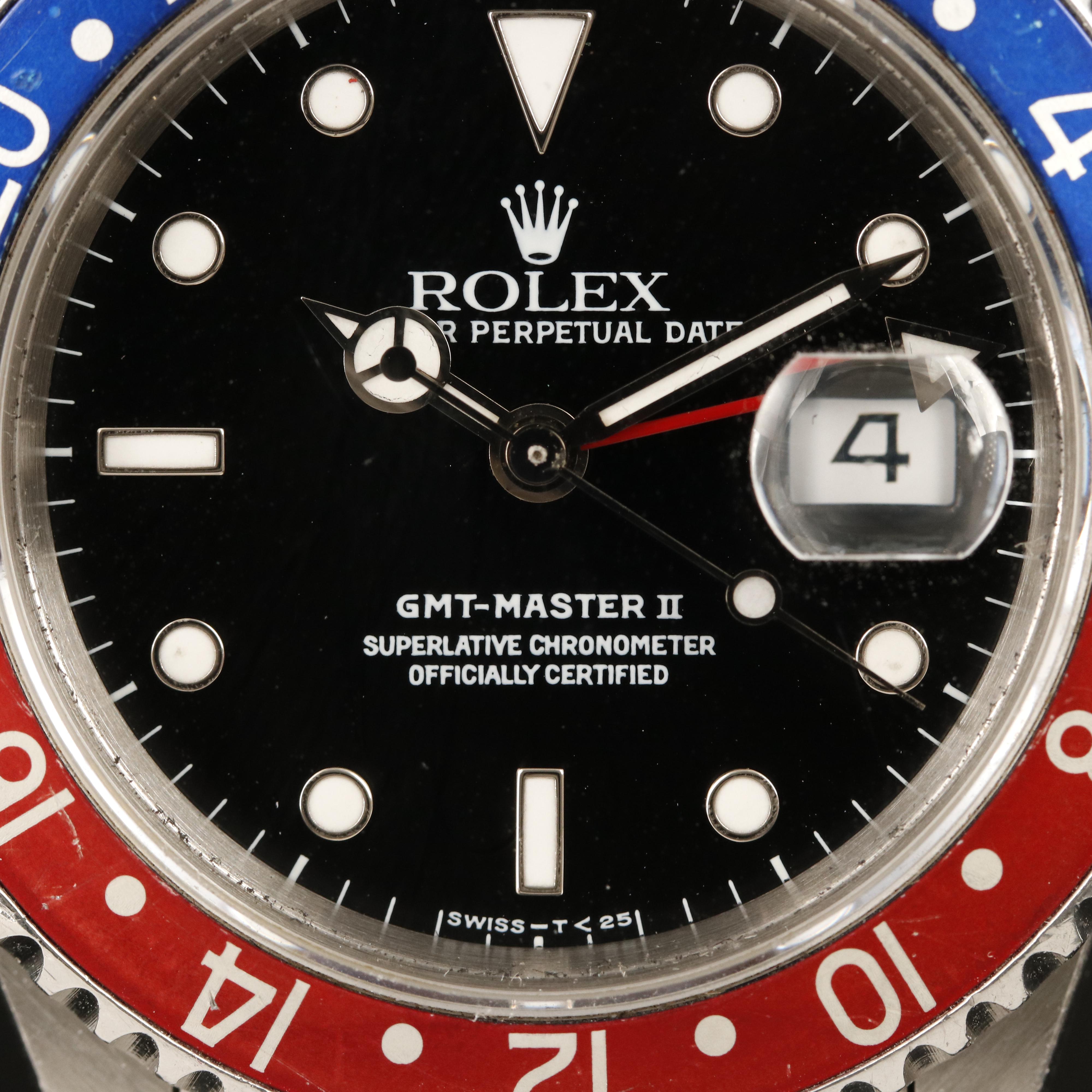 1991 Rolex GMT Master II Pepsi Watch