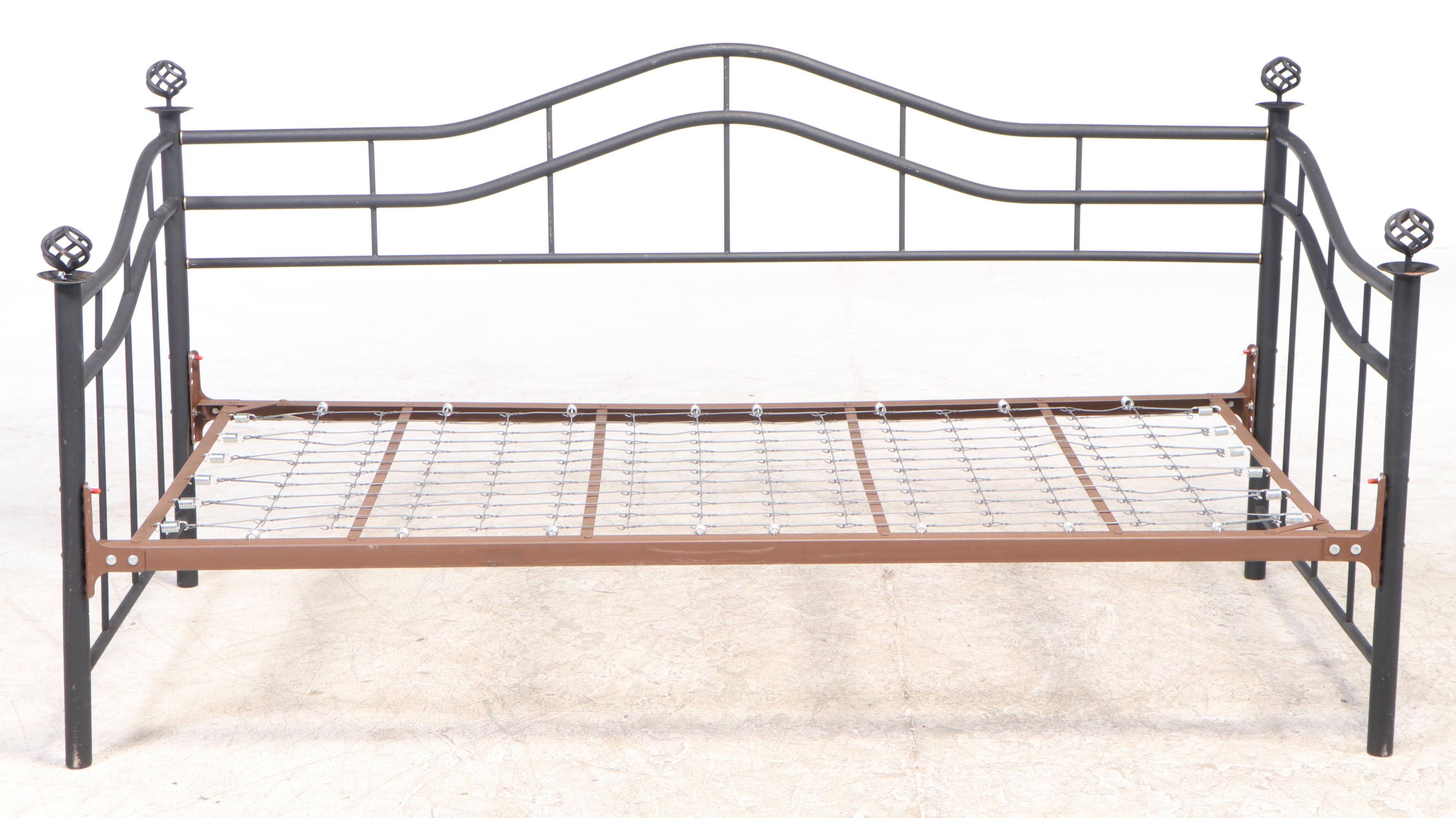 Black Metal Day Bed Frame