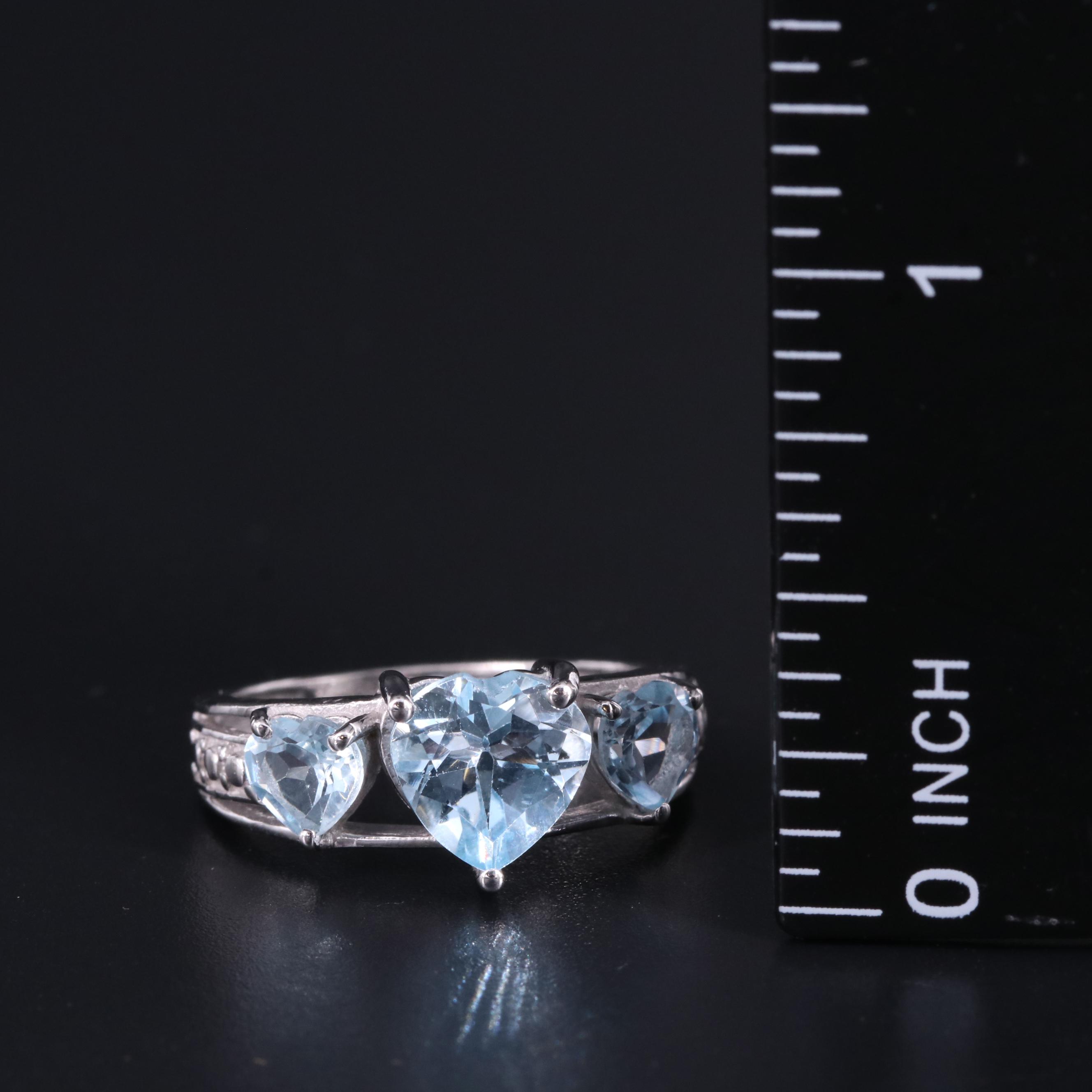 Gemstone Ring Trio Including Sterling, Garnet and Diamond