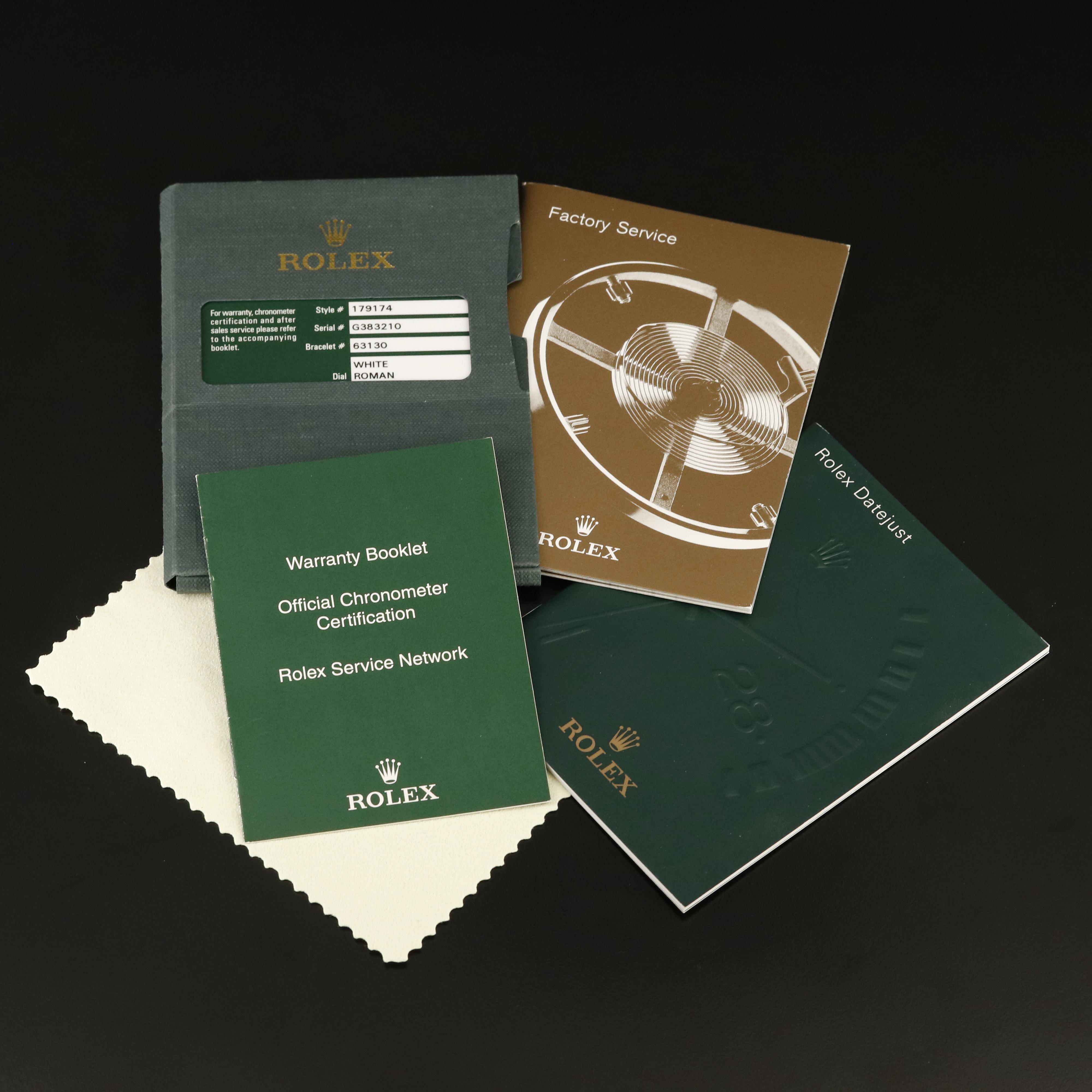 Rolex Datejust 18K and Stainless Steel Watch with Roman Dial