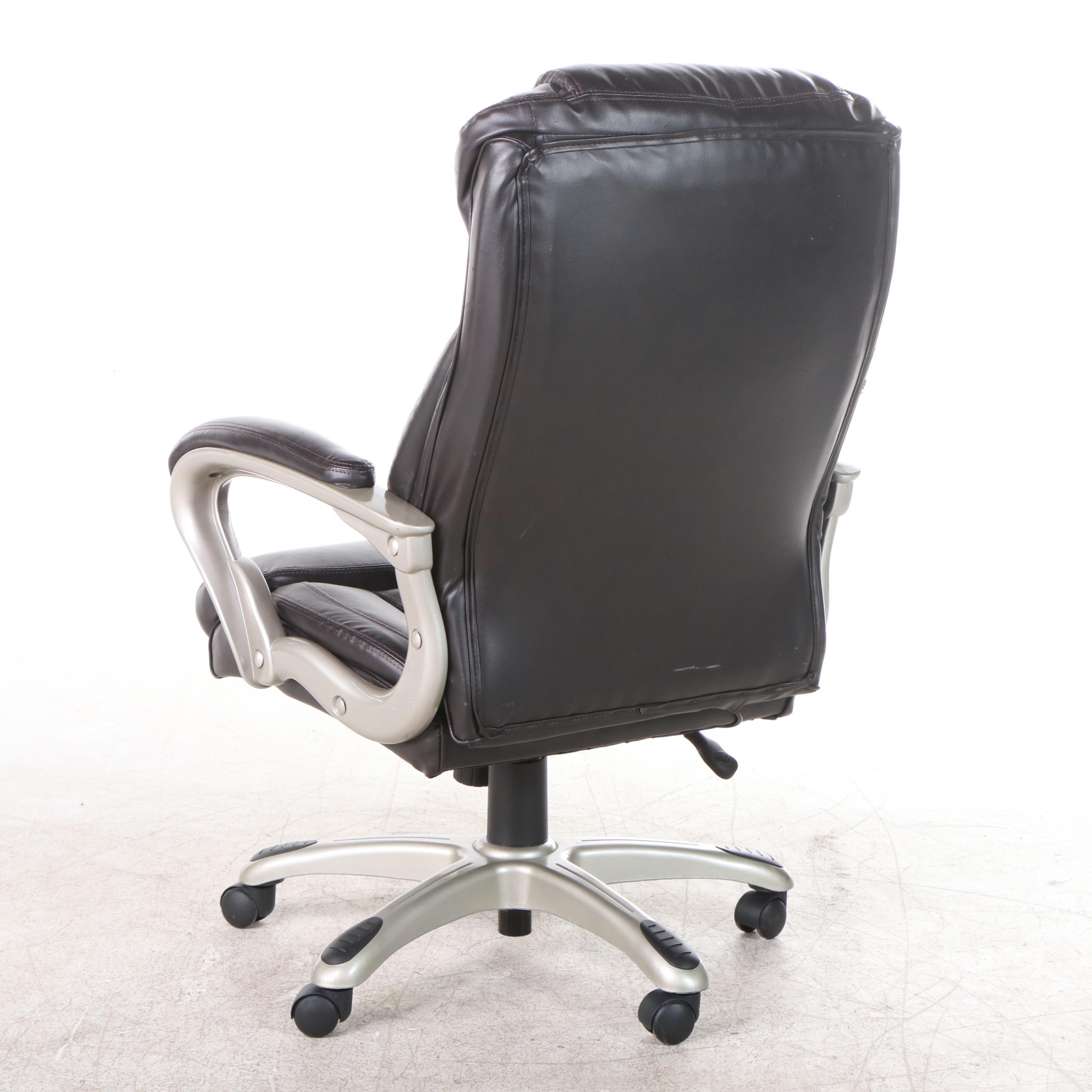 UE Furniture Co. Ltd. Faux-Leather Adjustable Swivel-Tilt Desk Chair