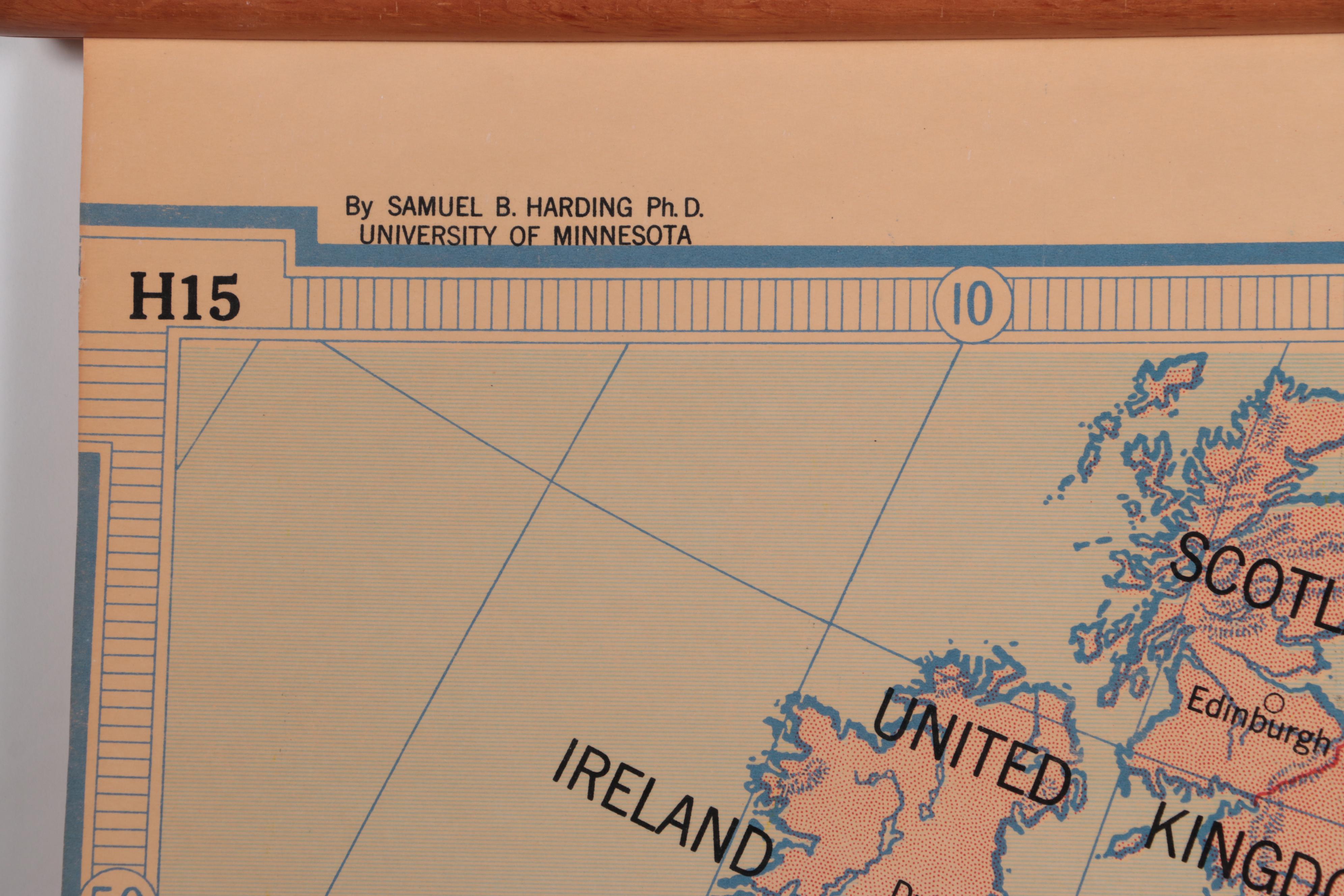 Denoyer-Geppert Map "Europe at the Time of Napoleon, 1812," Mid-20th Century