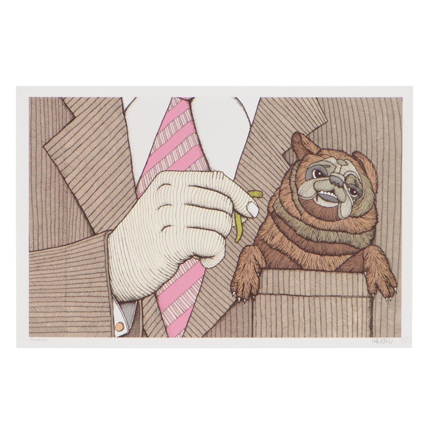 Chuck "U" Ungemach Giclée "Pocket Pug"