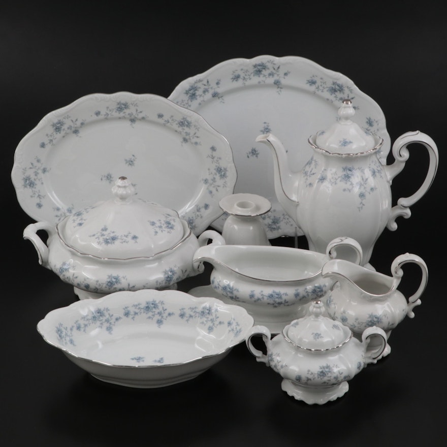 Johann Haviland "Blue Garland" Porcelain Dinnerware and Serveware