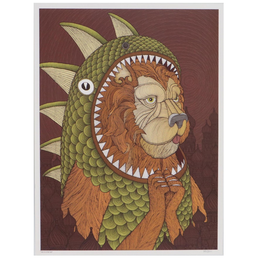 Chuck "U" Ungemach Giclée "Lion In A Fish Suit"