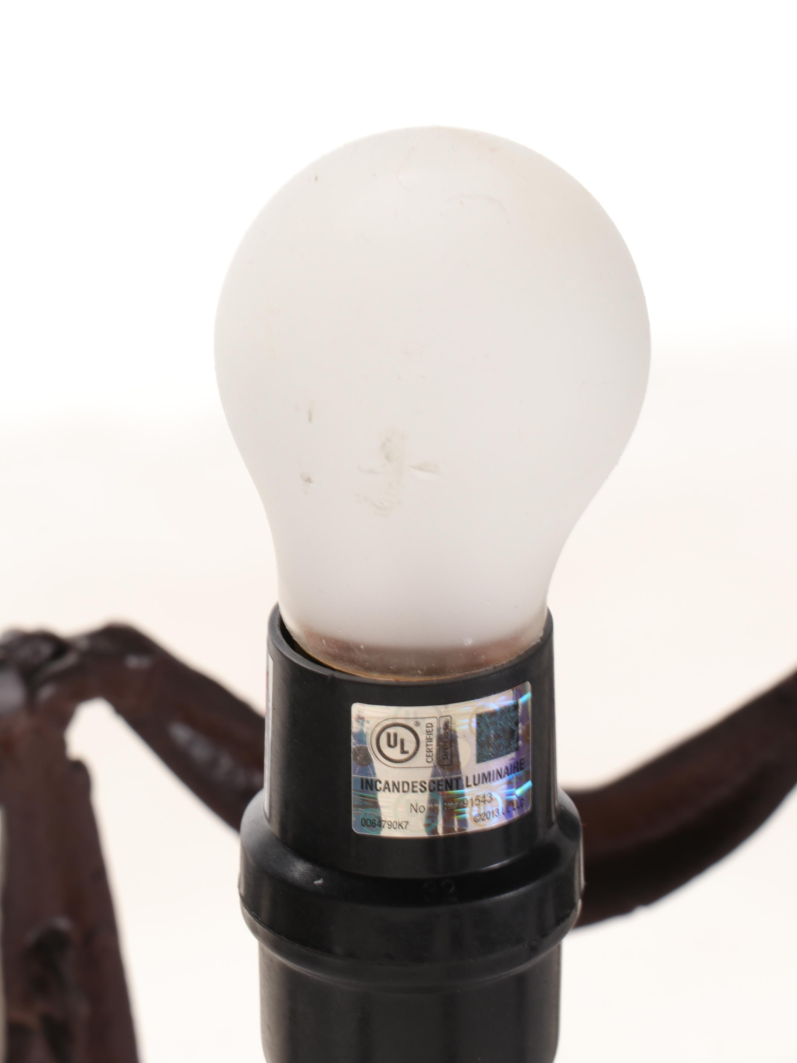 Tiffany Factory Slag Glass Hot Air Balloon Figural Table Lamp, 2013