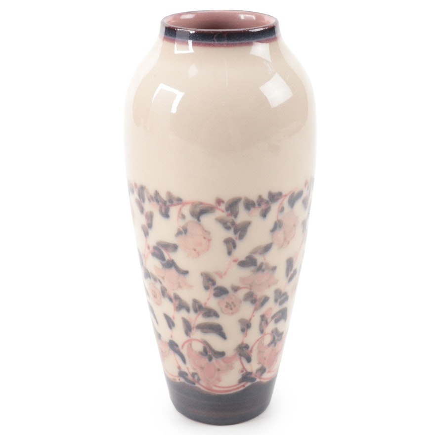 Lorinda Epply for Rookwood Pottery Floral Motif Ceramic Vase, 1921