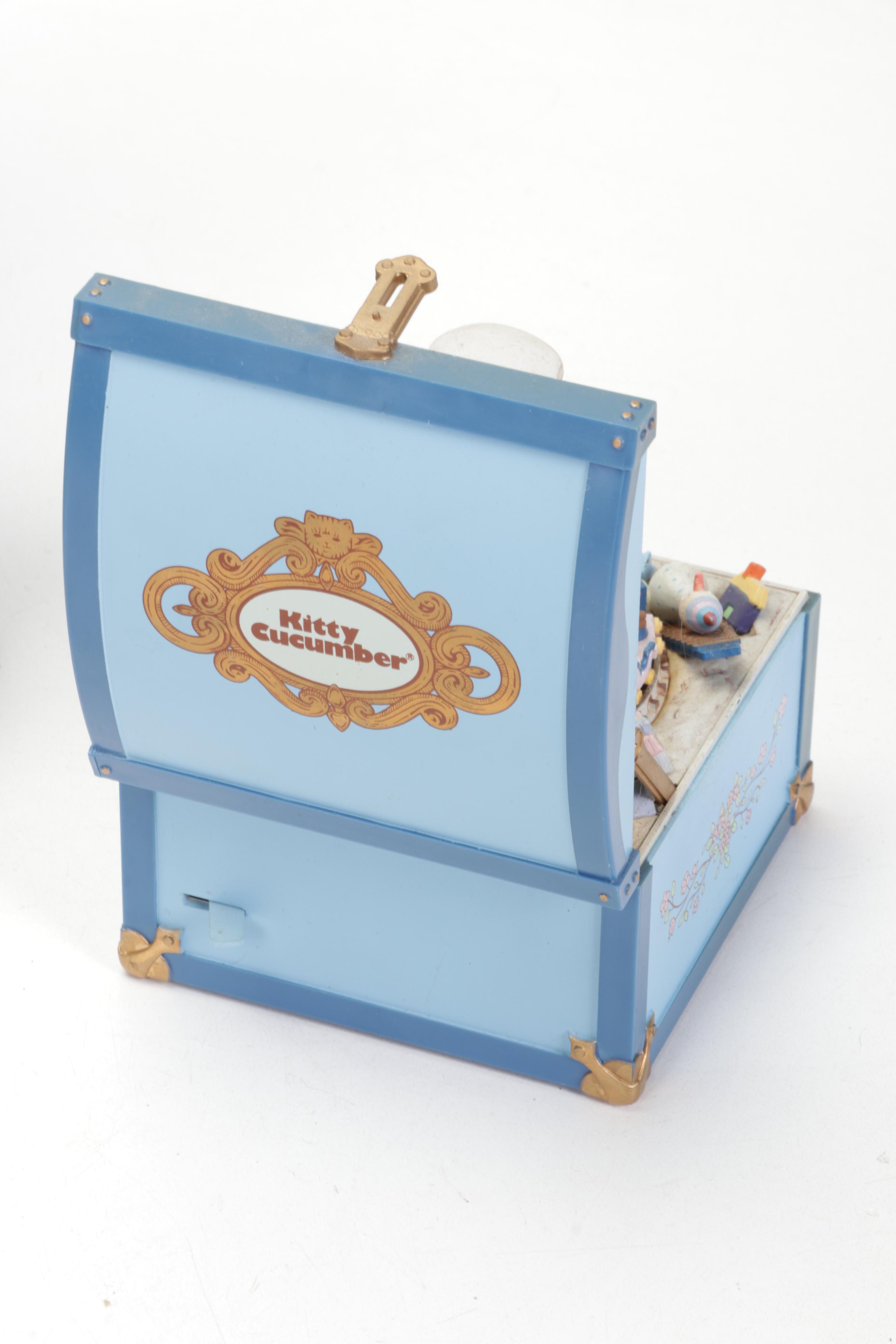Schmid, Reuge and Enesco Cat Themed Music Boxes and Figurines