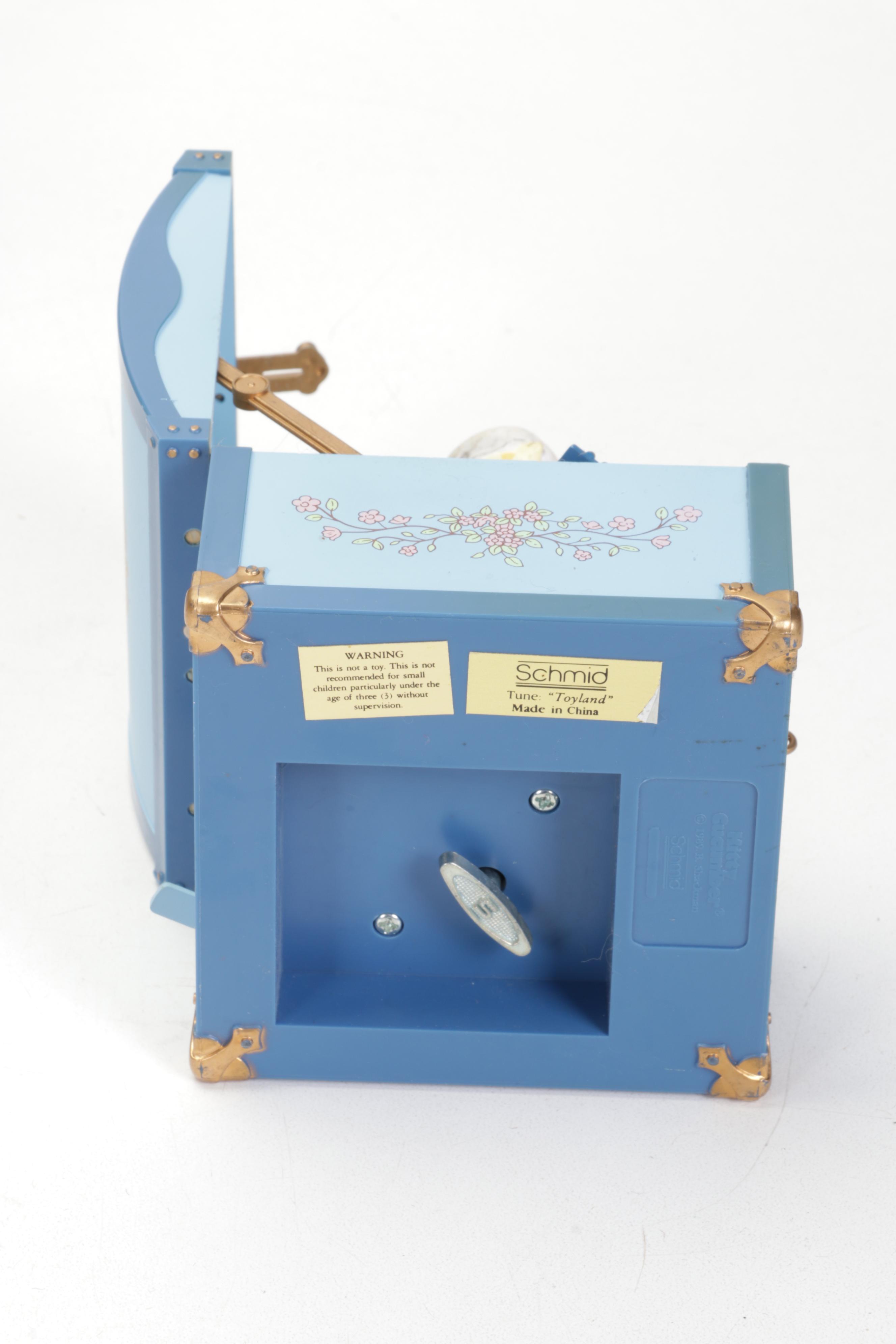 Schmid, Reuge and Enesco Cat Themed Music Boxes and Figurines