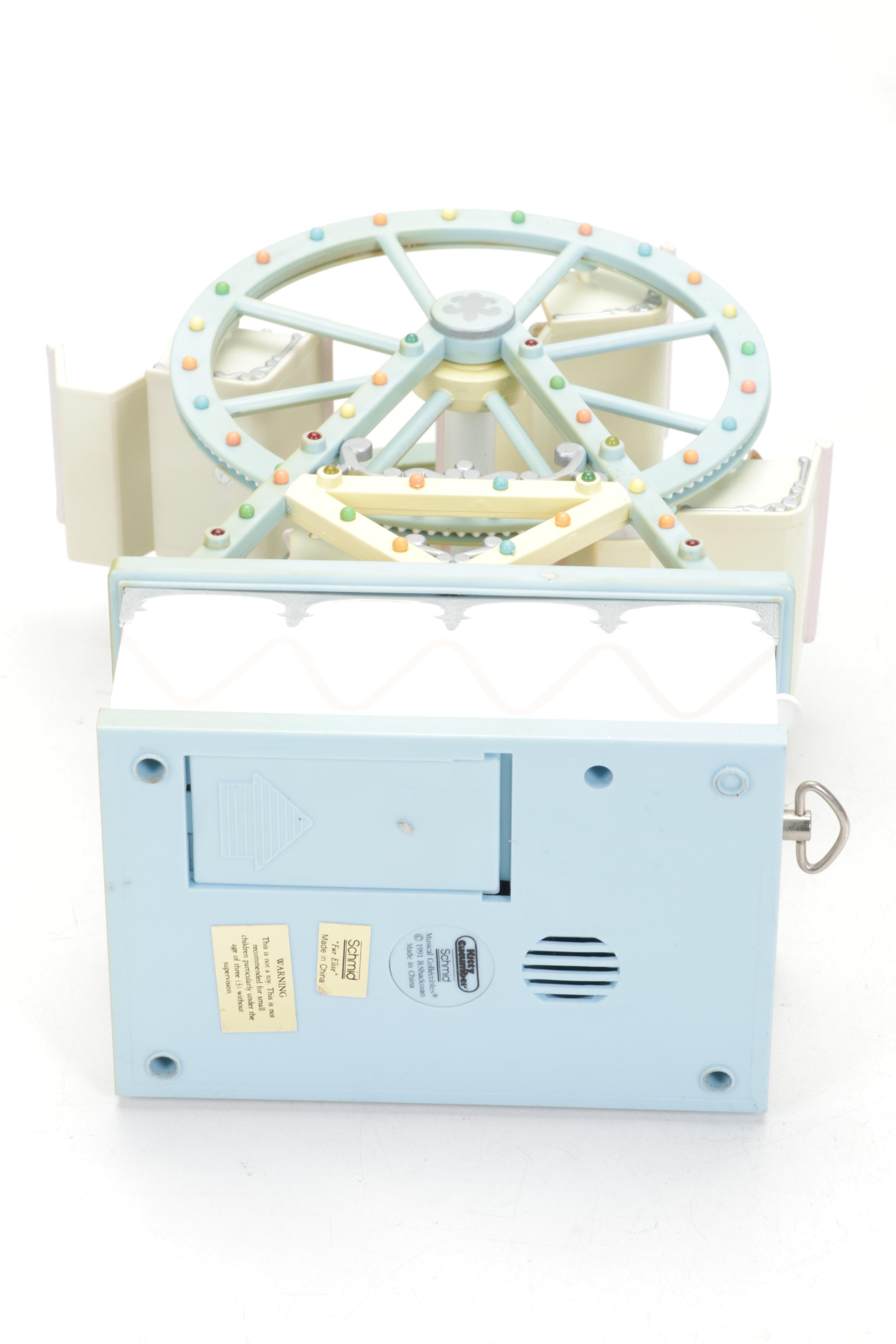 Schmid, Reuge and Enesco Cat Themed Music Boxes and Figurines