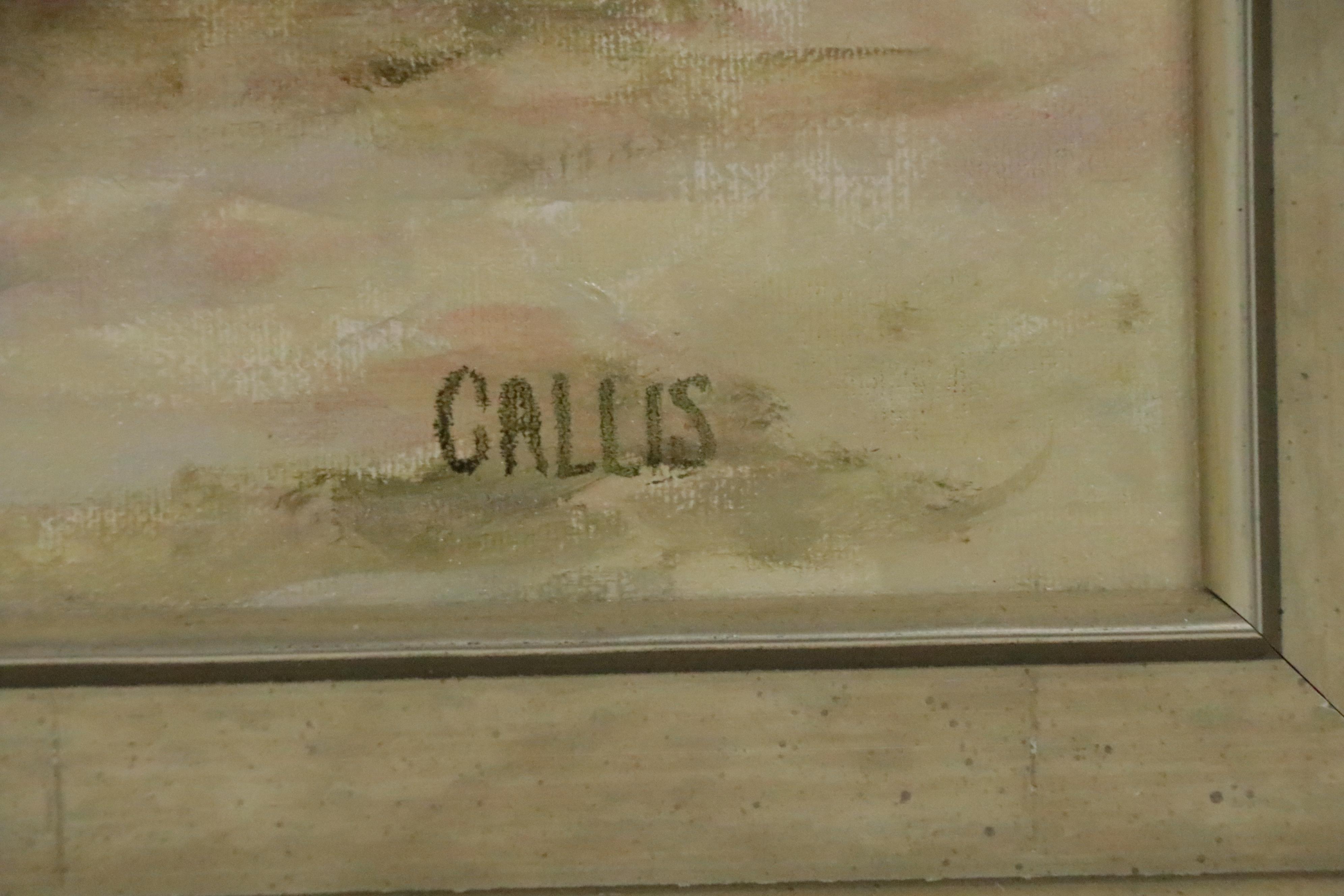 Carolyn Callis Oil Painting of Garden Sculpture, Circa 2005