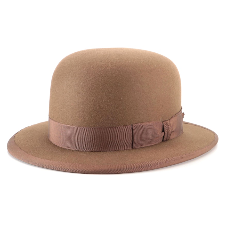 Franklin Simon & Co. Wool Felt Bowler Hat with Hat Box