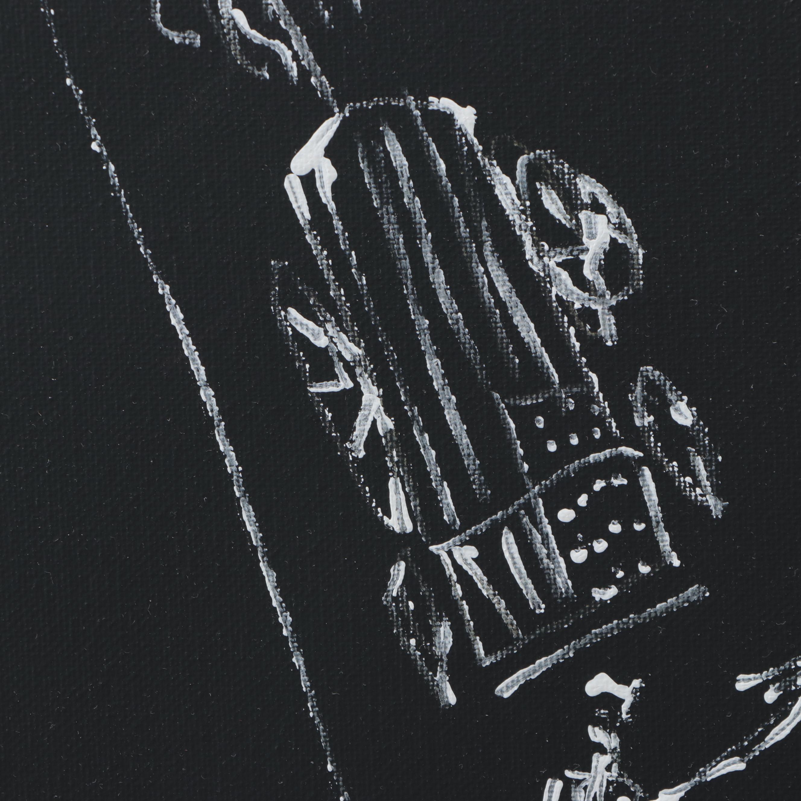 Philip the Transplant Acrylic Painting "Black Jack," 2020