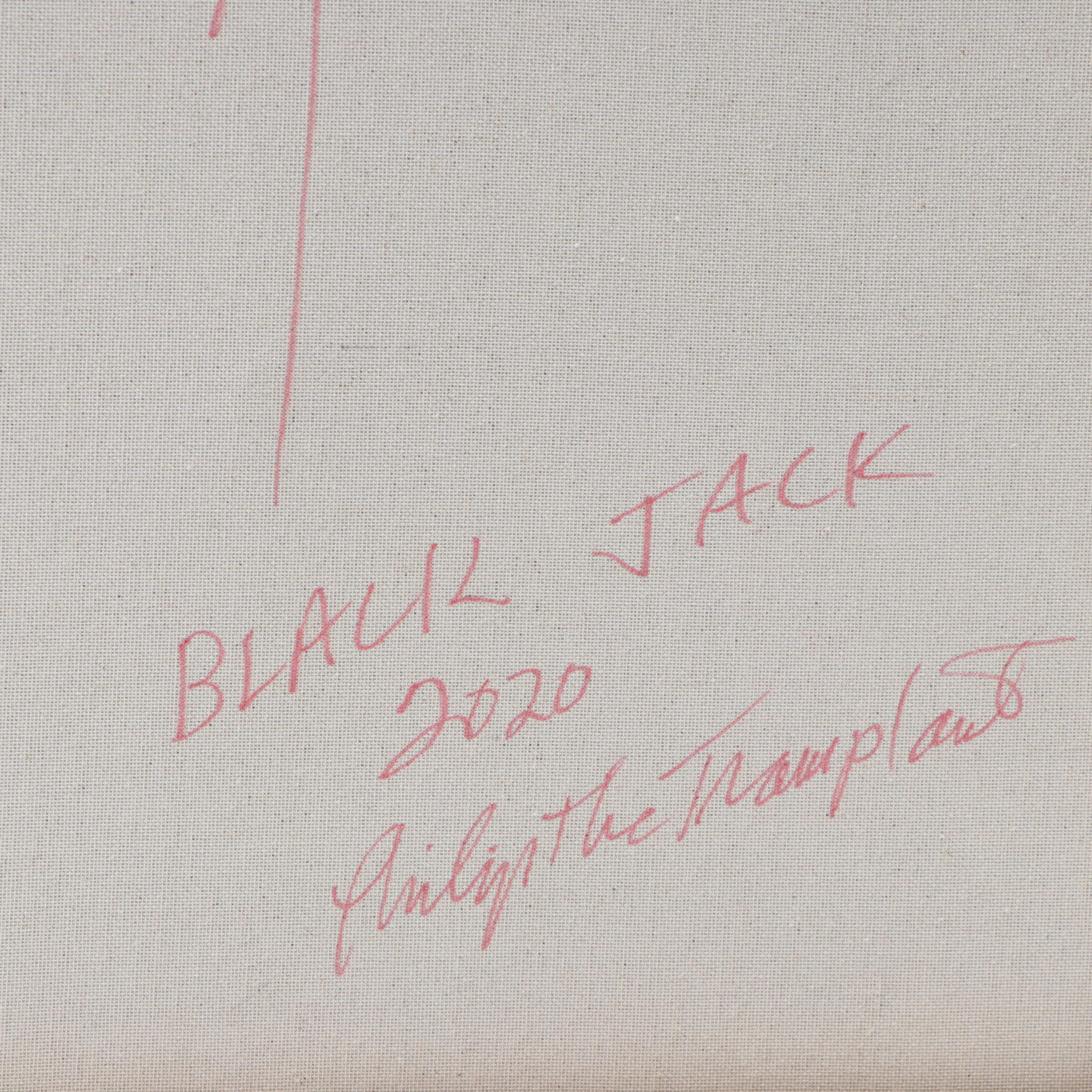 Philip the Transplant Acrylic Painting "Black Jack," 2020