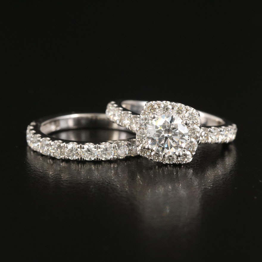 14K 2.90 CTW Lab Grown Diamond Ring Set