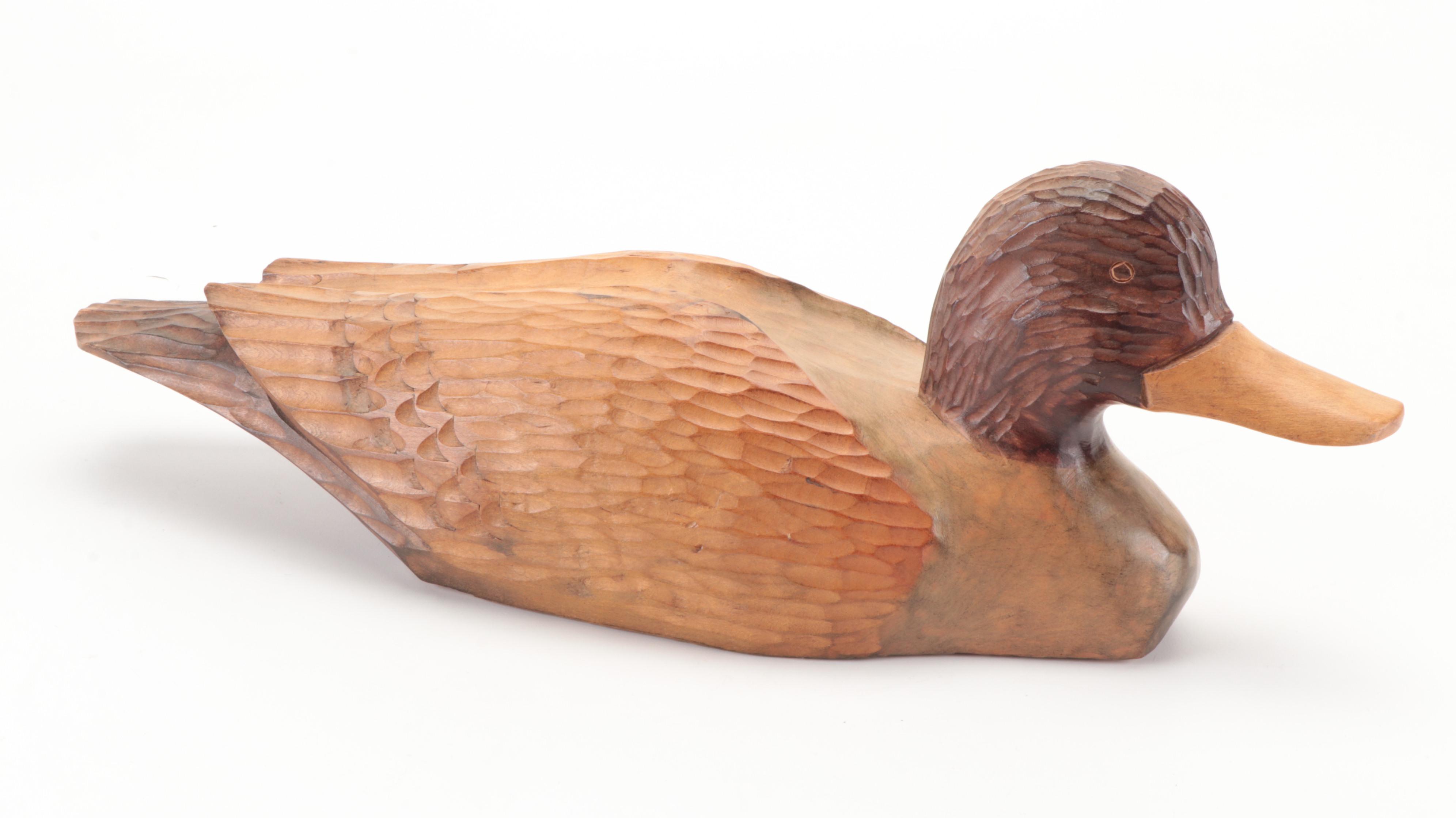Ducks Unlimited Lac La Croix Collection and Other Carved Wood Duck Figurines