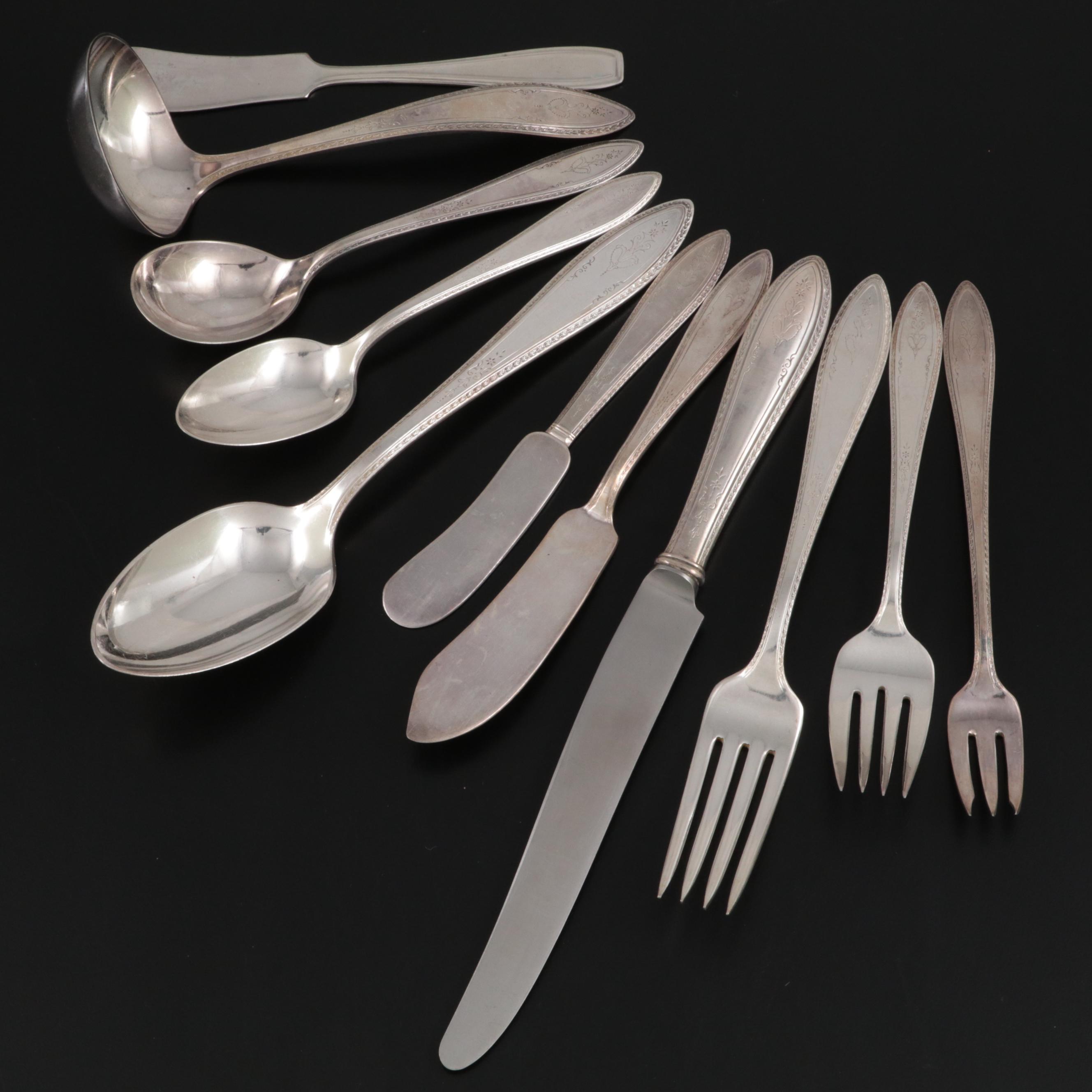 Rogers Bros "Argosy" Silver Plate Flatware Set with Presentation Chest