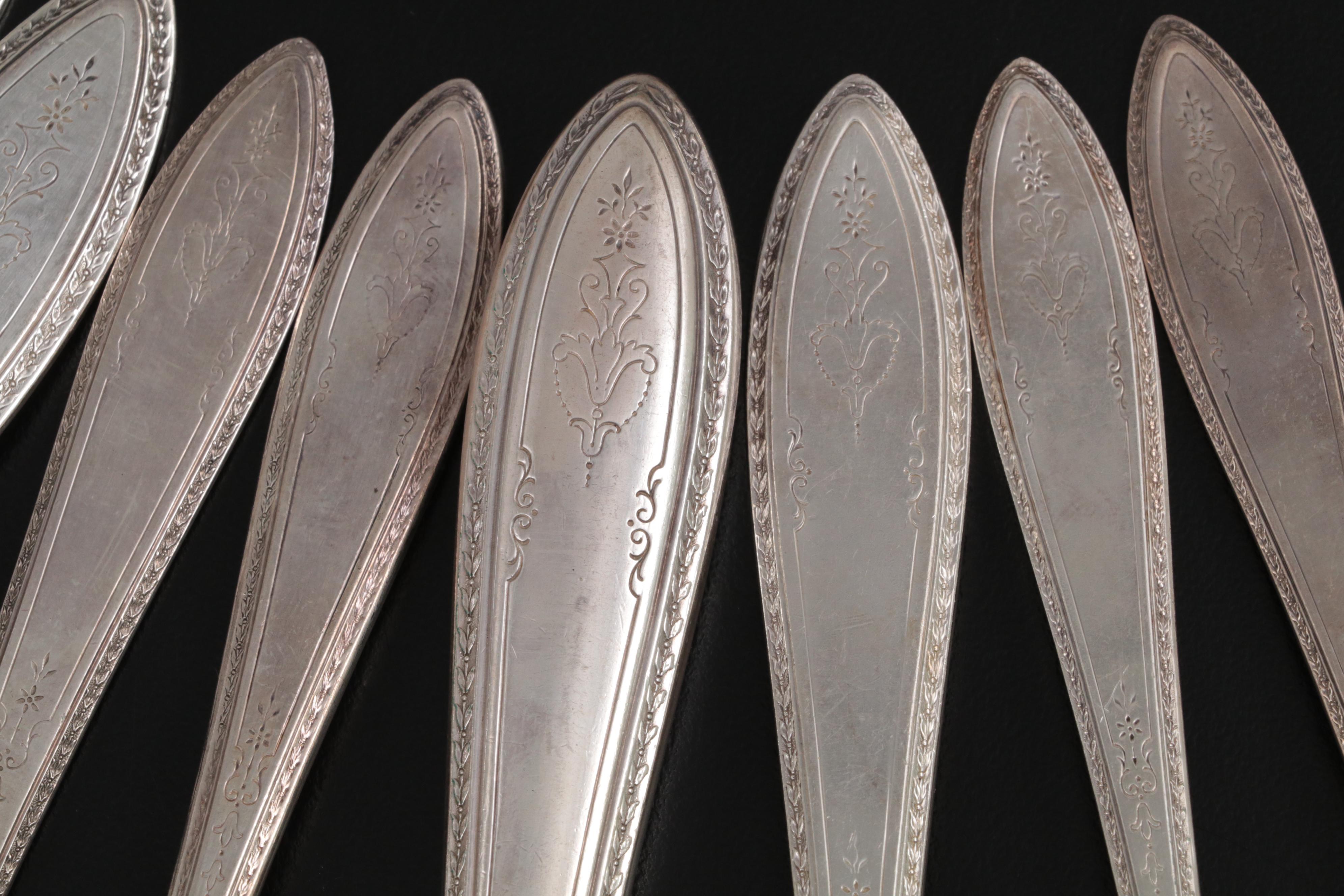 Rogers Bros "Argosy" Silver Plate Flatware Set with Presentation Chest