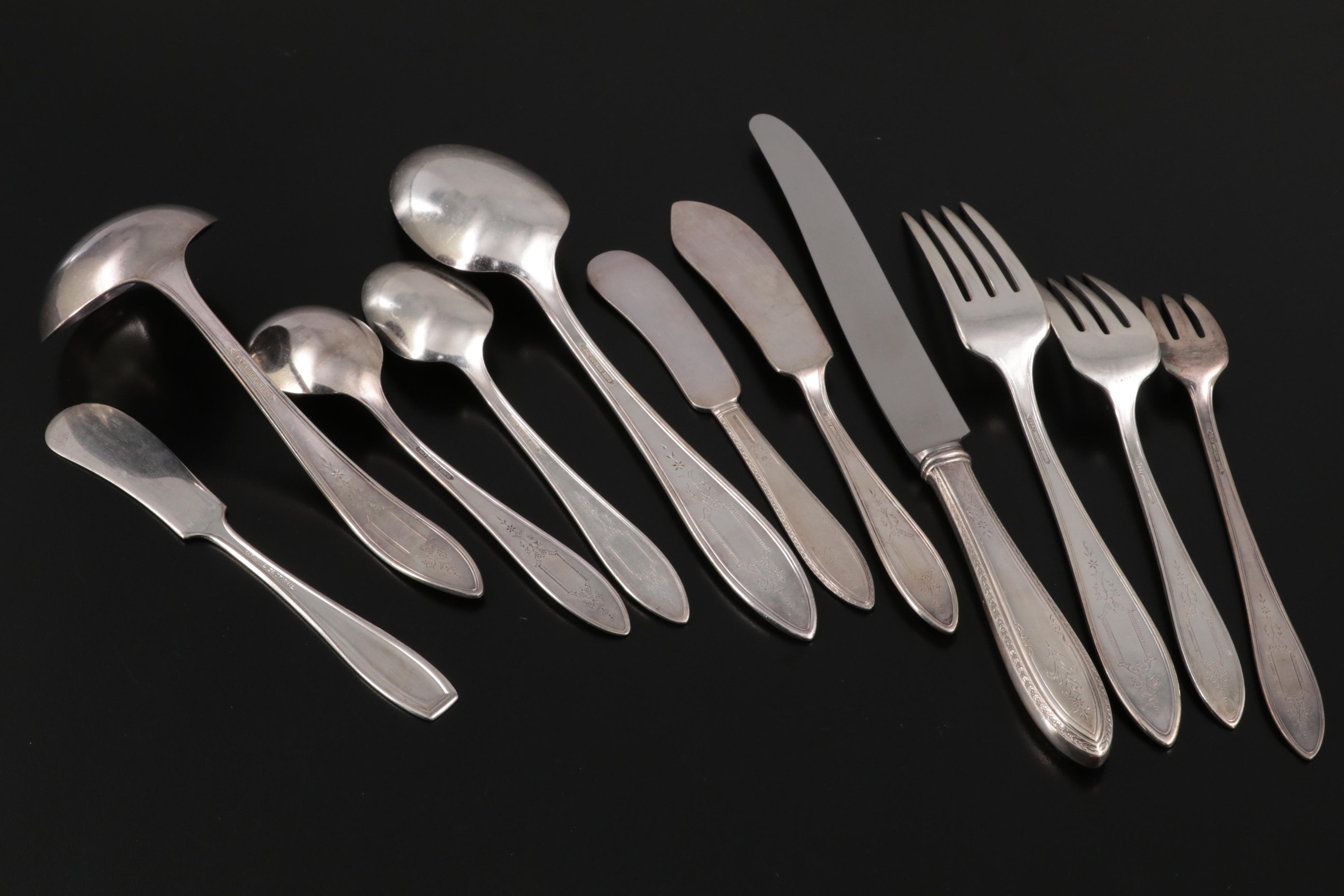 Rogers Bros "Argosy" Silver Plate Flatware Set with Presentation Chest