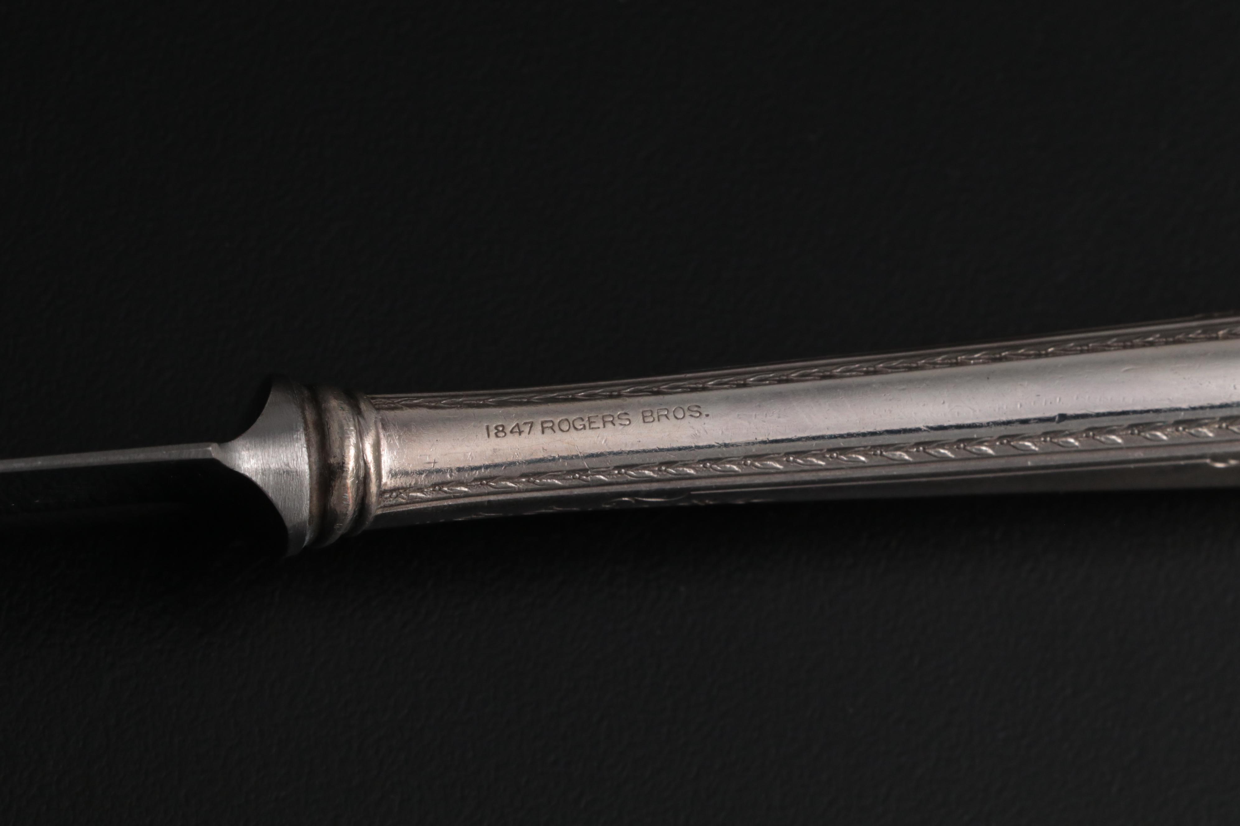 Rogers Bros "Argosy" Silver Plate Flatware Set with Presentation Chest