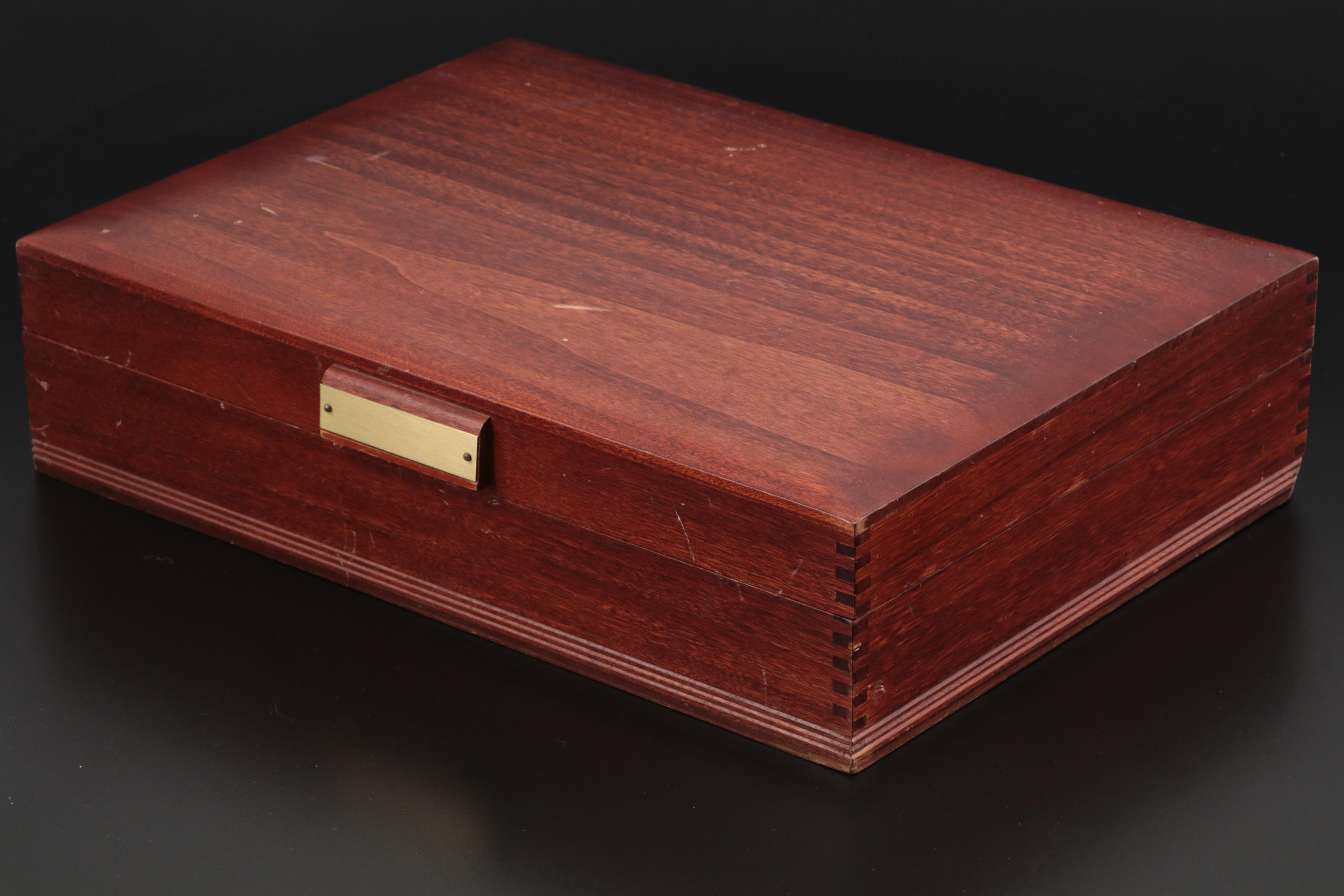 Rogers Bros "Argosy" Silver Plate Flatware Set with Presentation Chest