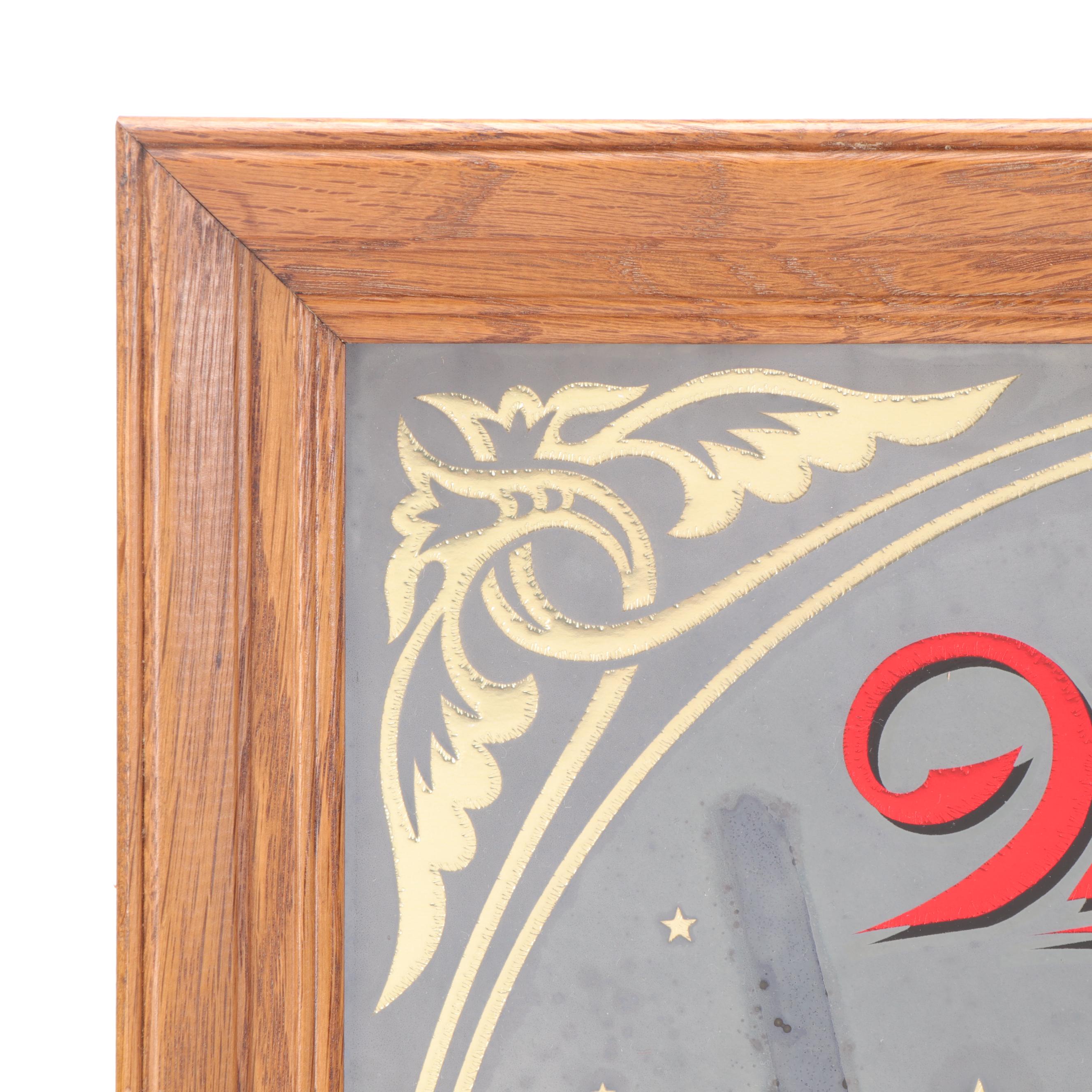 Miller High Life Advertisement Bar Mirror and Tip Tray