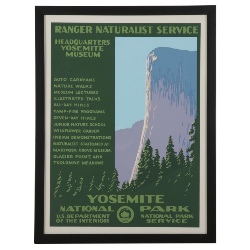 "Yosemite National Park II" Serigraph, 21st Century