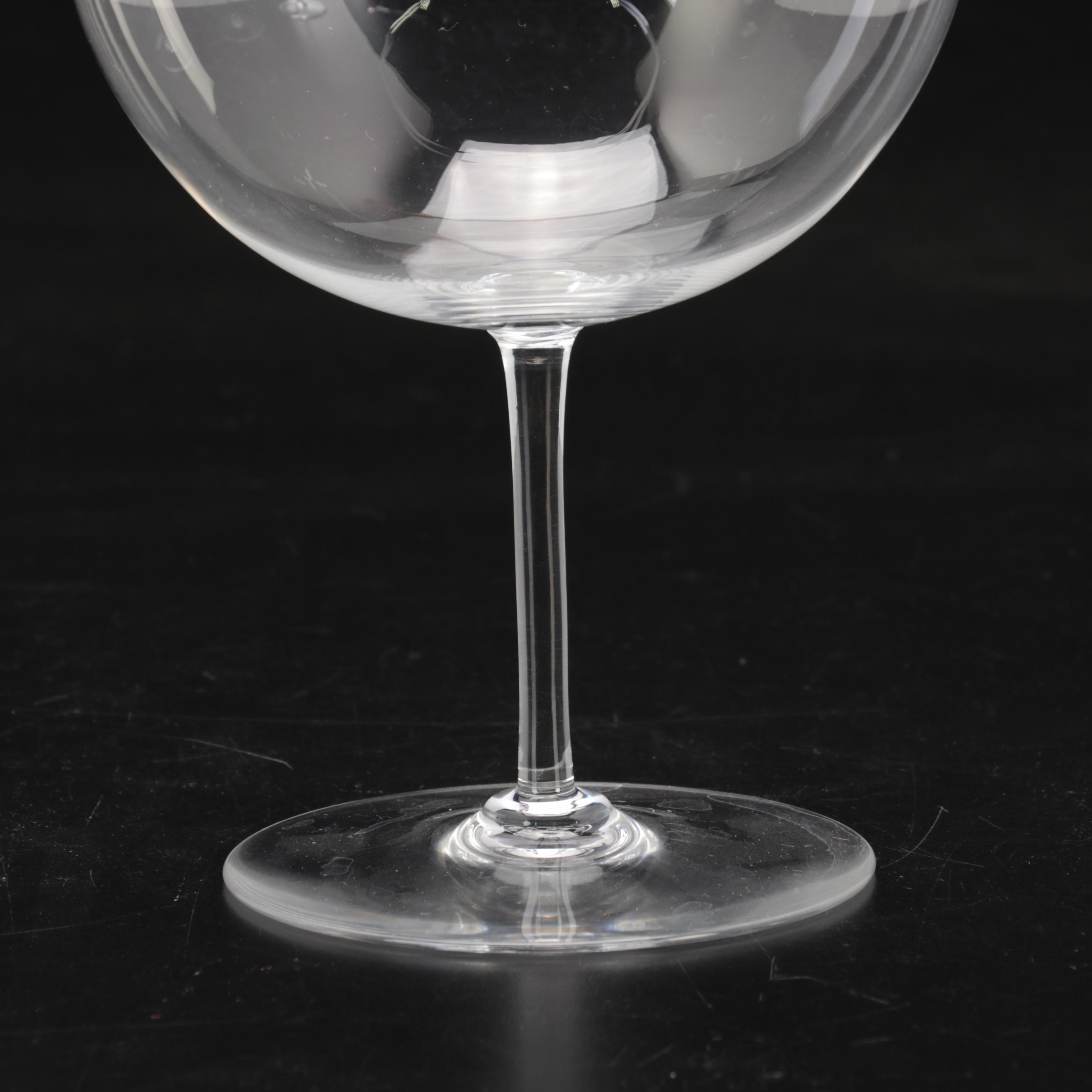 Baccarat "Bacchus" Crystal Balloon Wine Glasses