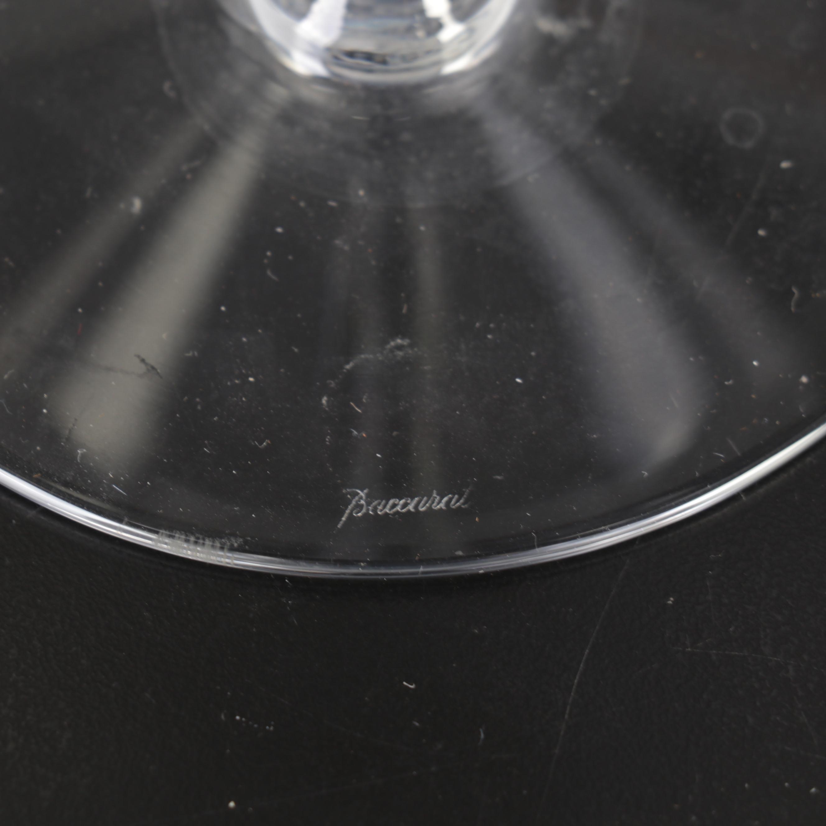 Baccarat "Bacchus" Crystal Balloon Wine Glasses