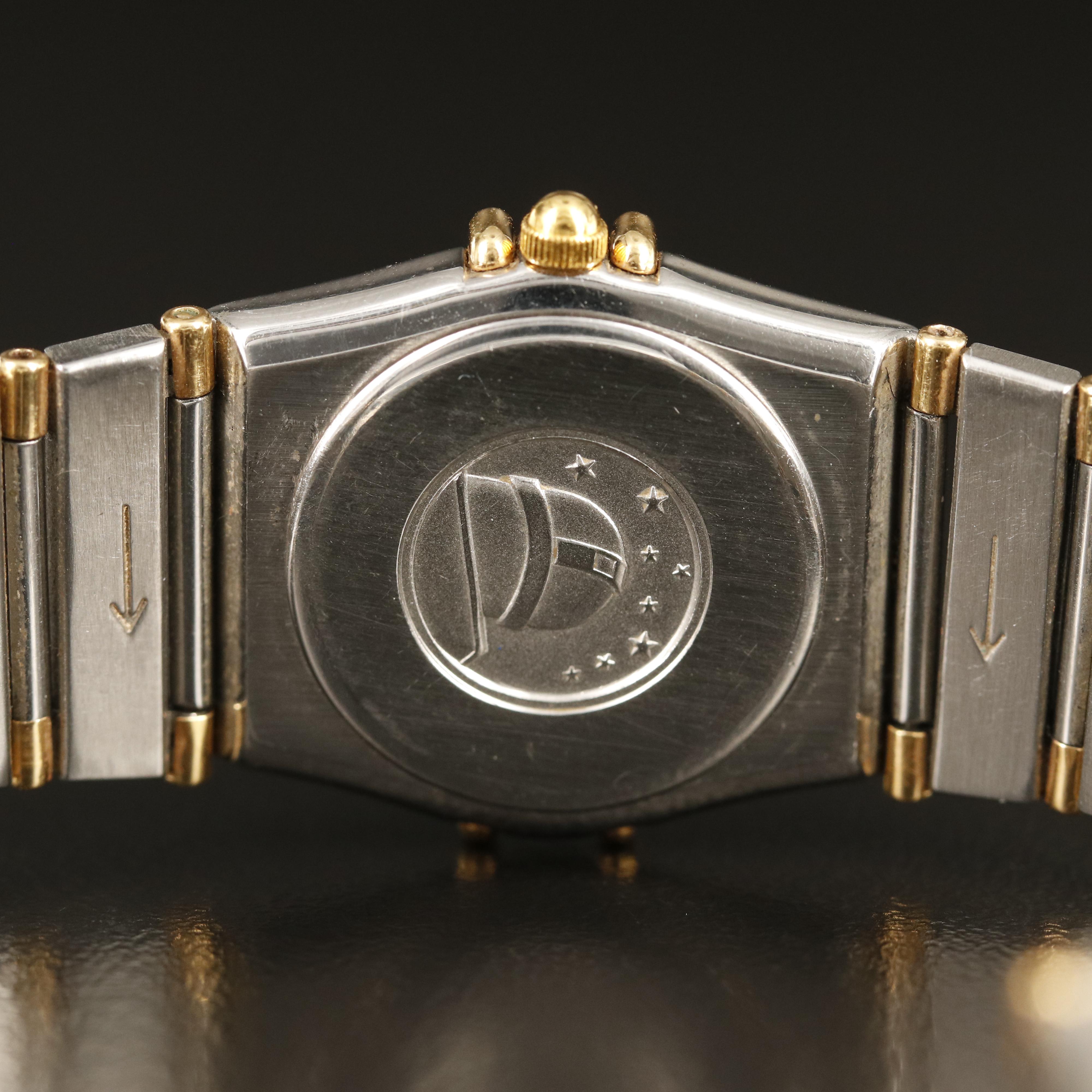 Omega Constellation 18K and Stainless Steel Quartz Watch