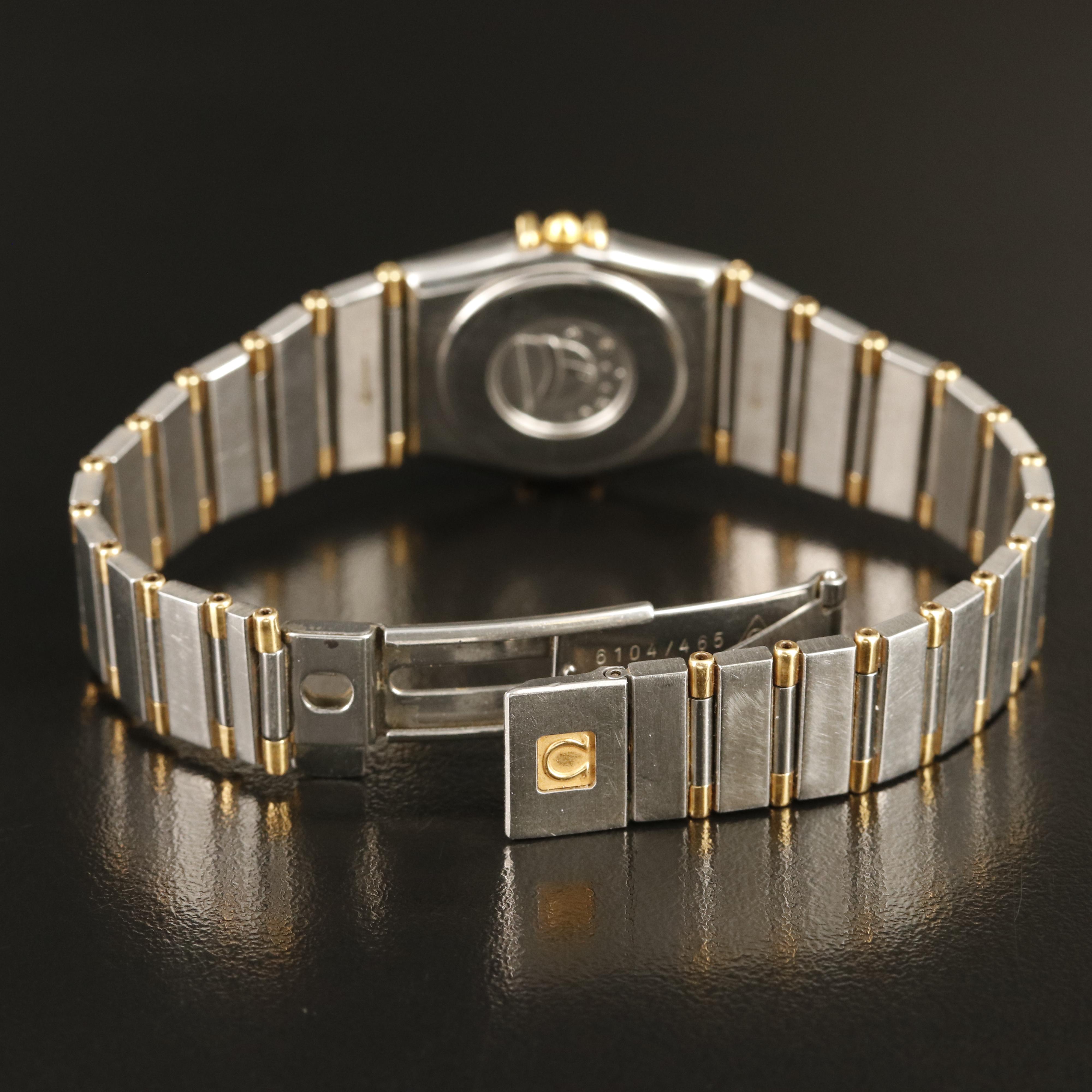Omega Constellation 18K and Stainless Steel Quartz Watch