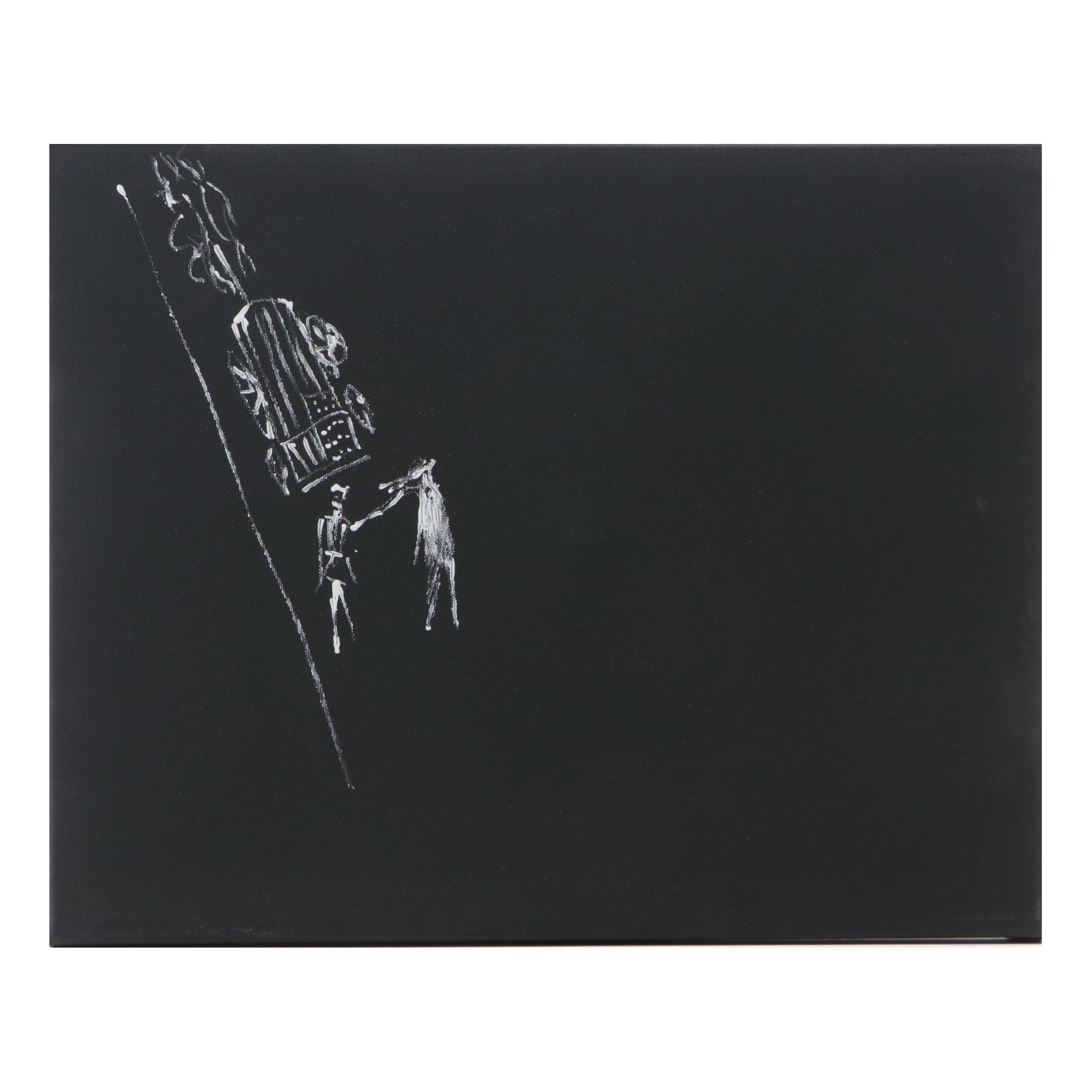 Philip the Transplant Acrylic Painting "Black Jack," 2020