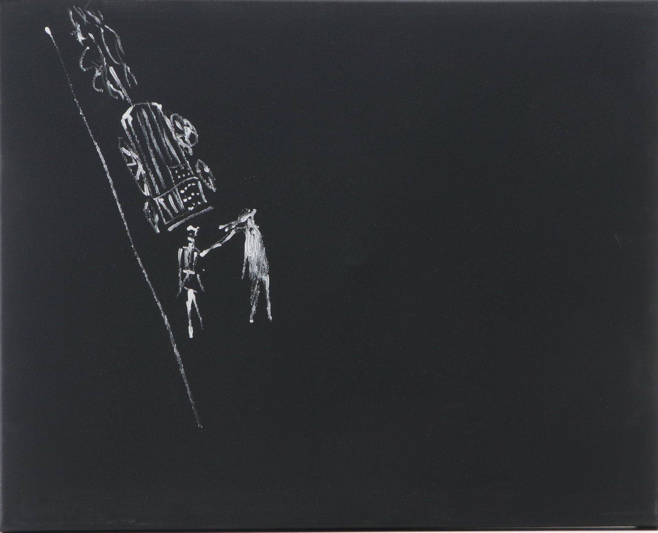 Philip the Transplant Acrylic Painting "Black Jack," 2020