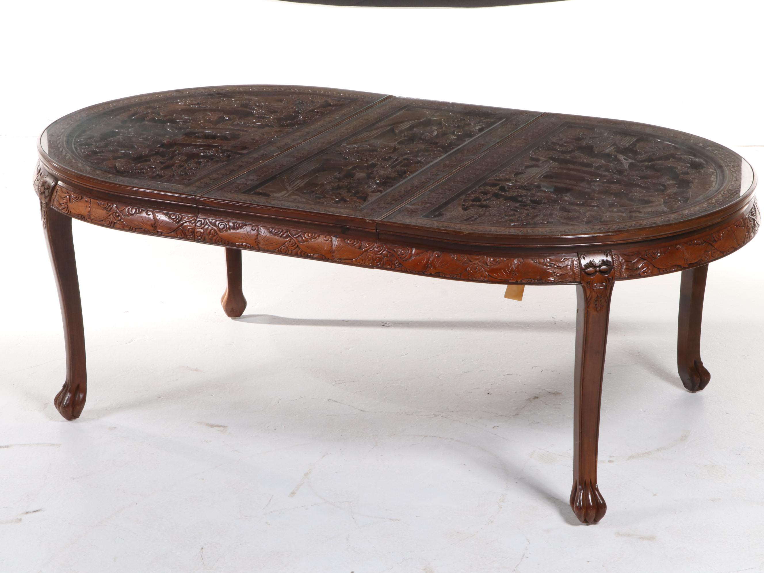 Dragon Carved Korean Dining Set