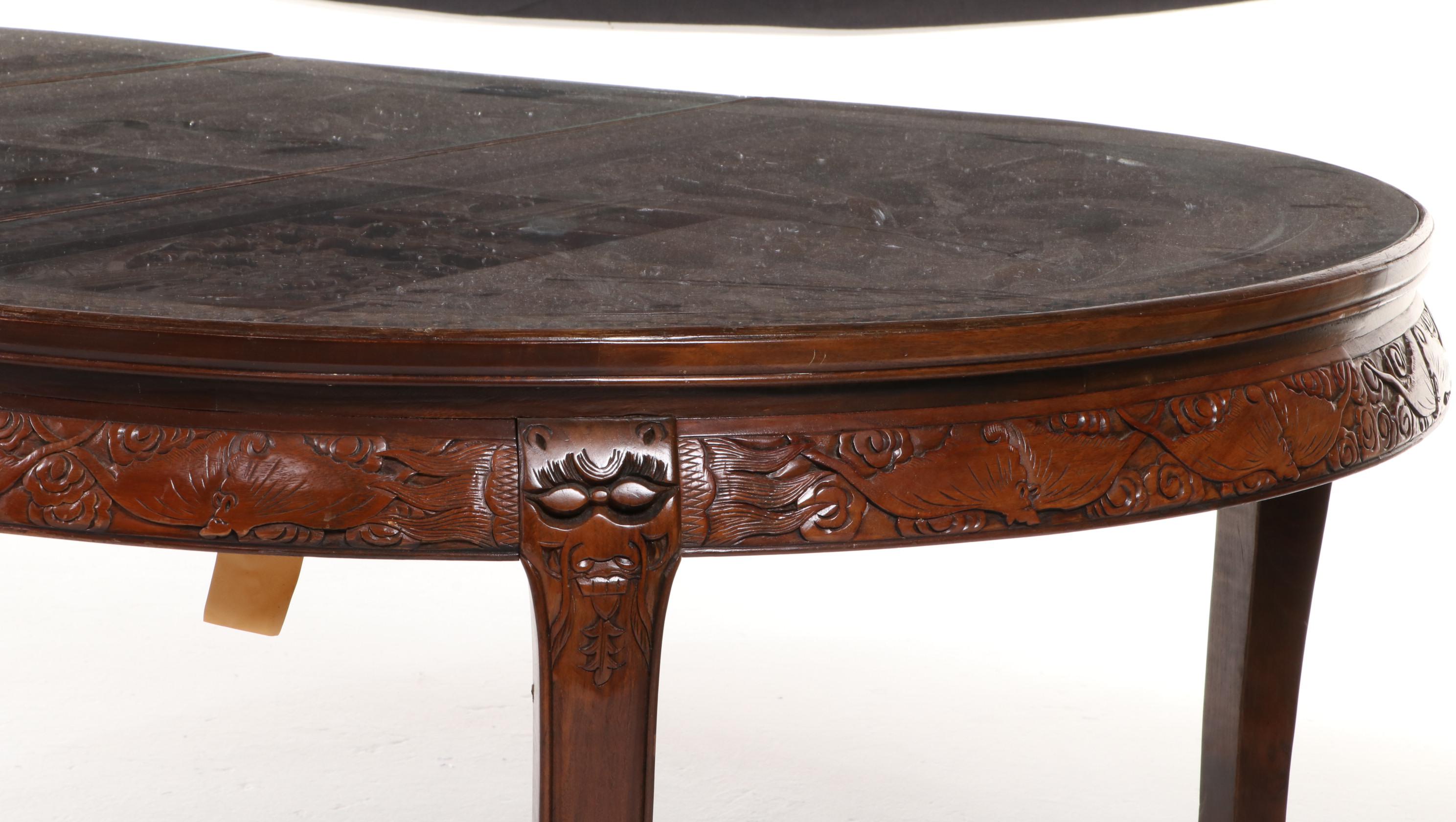 Dragon Carved Korean Dining Set