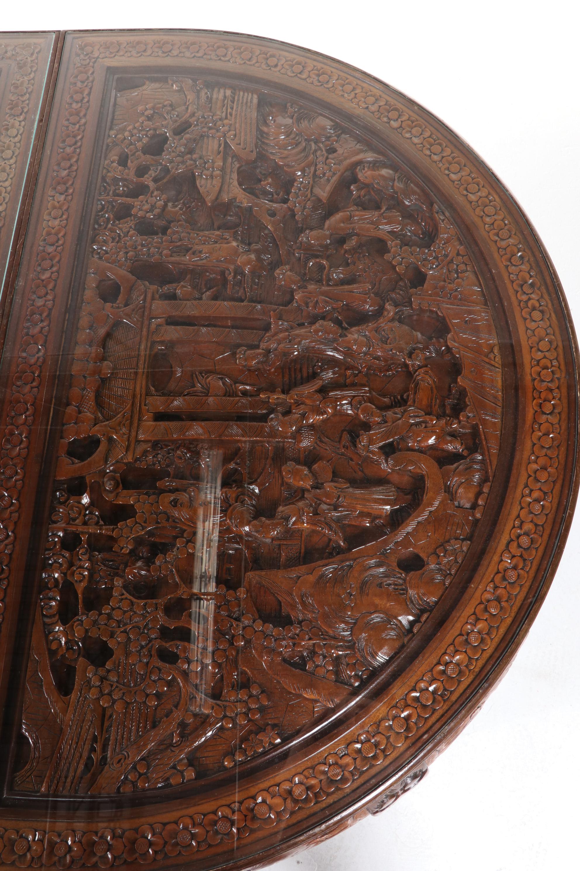 Dragon Carved Korean Dining Set