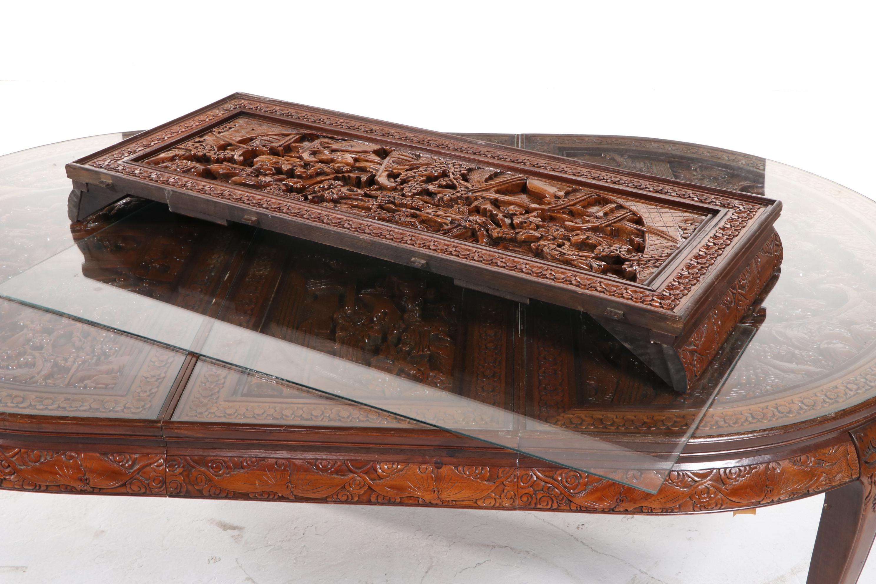 Dragon Carved Korean Dining Set