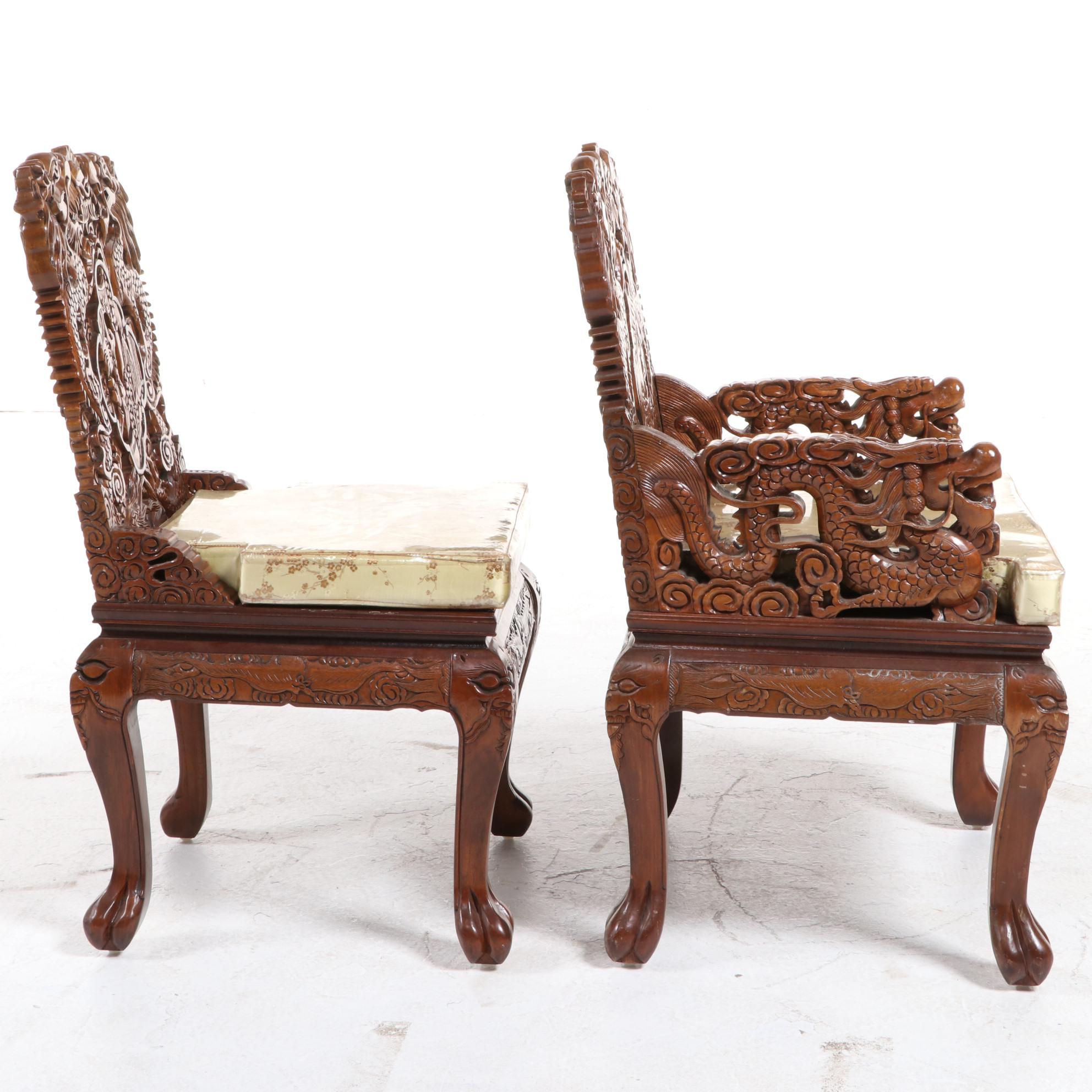 Dragon Carved Korean Dining Set