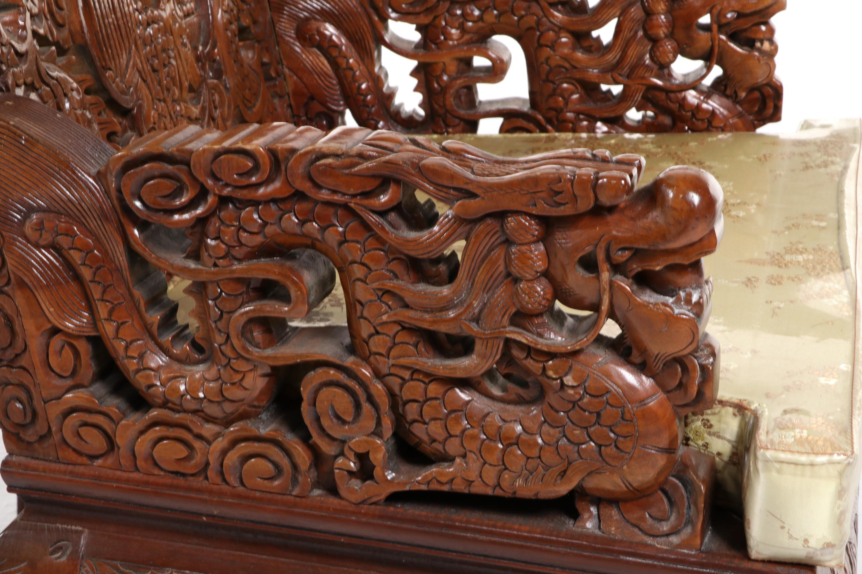 Dragon Carved Korean Dining Set