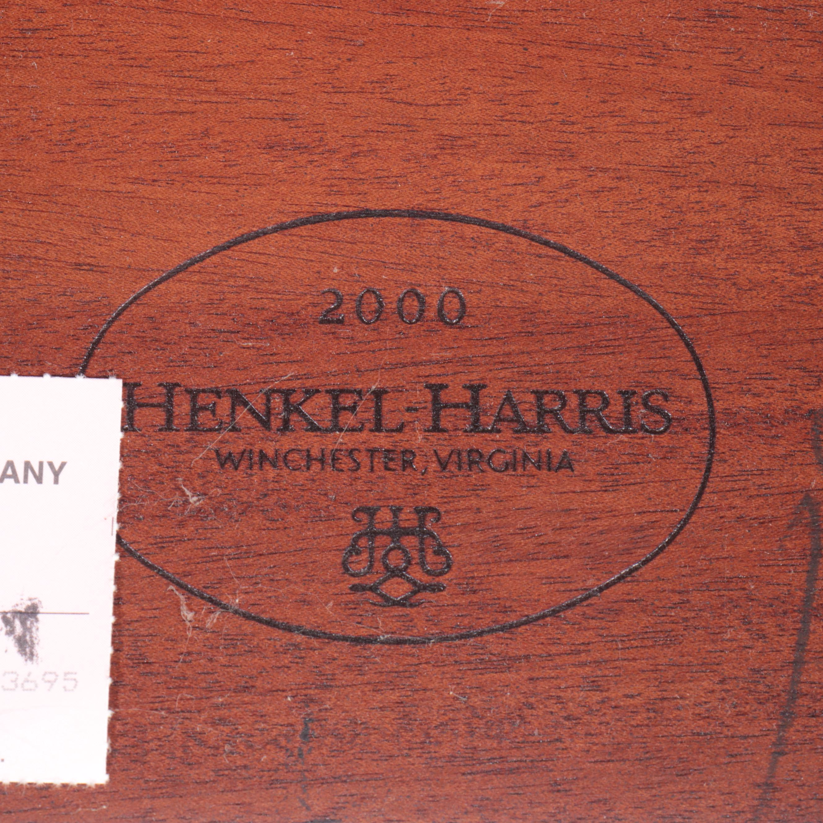 Henkel-Harris Regency Style Mahogany Console Table with Marble Top