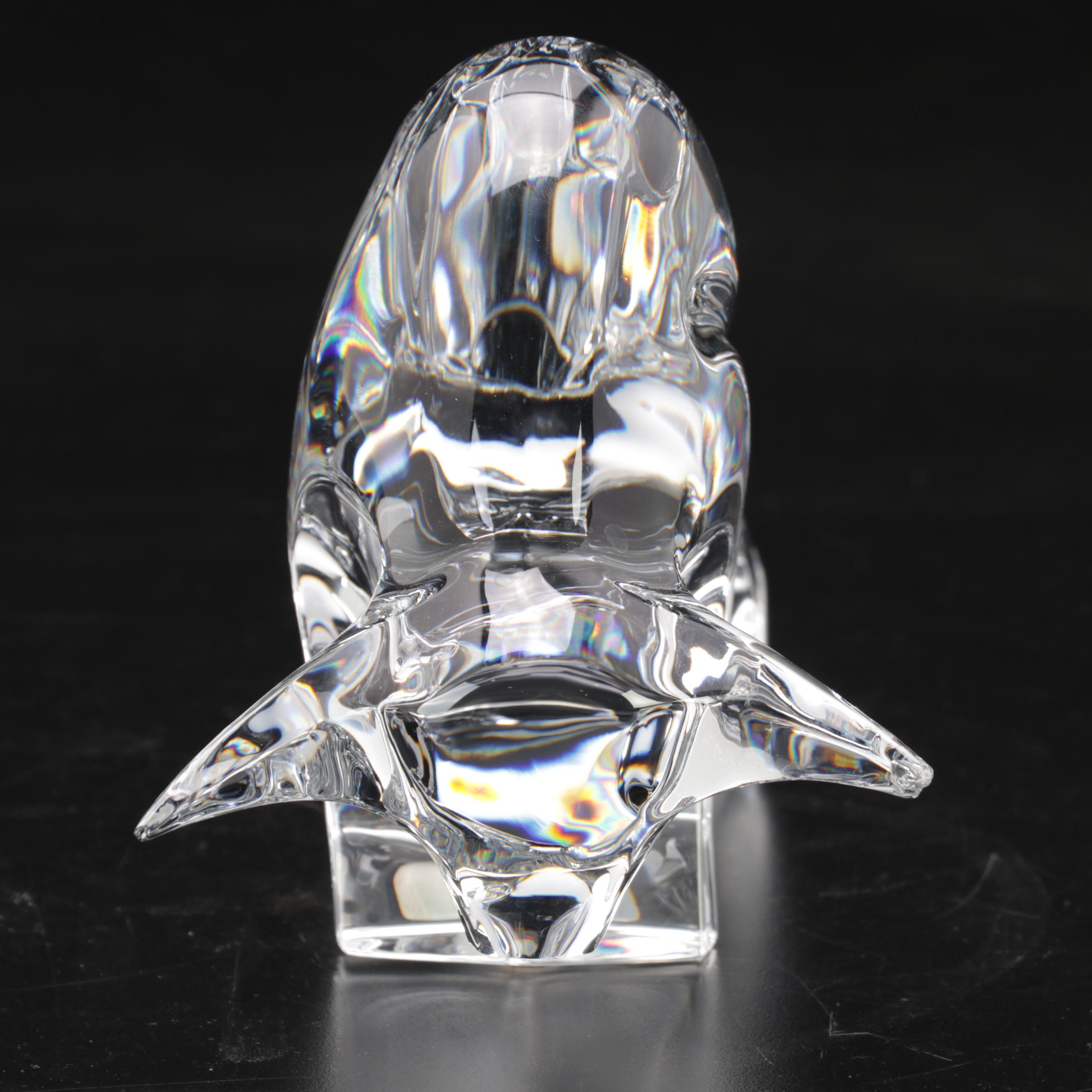 Baccarat Crystal Bull Figurine