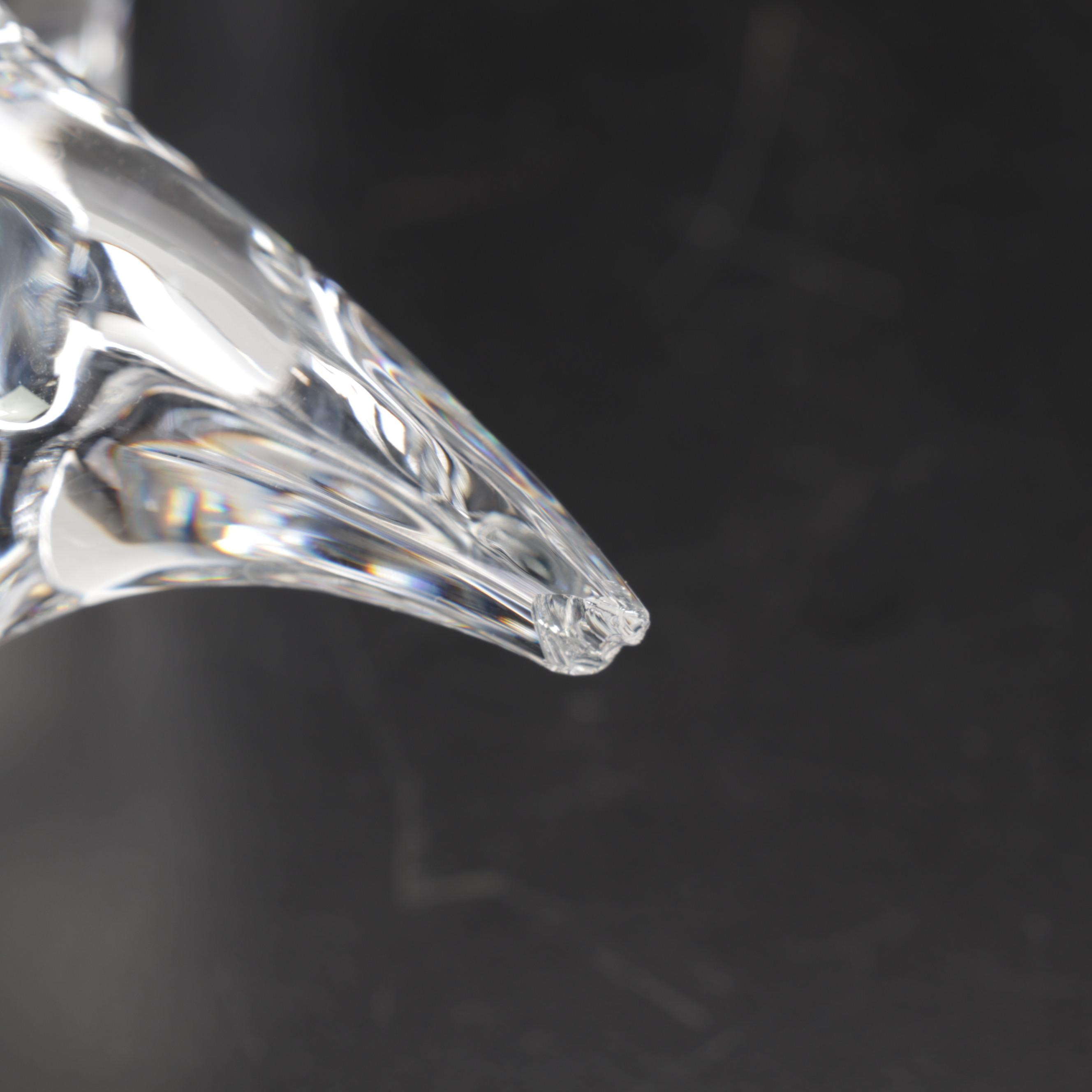 Baccarat Crystal Bull Figurine