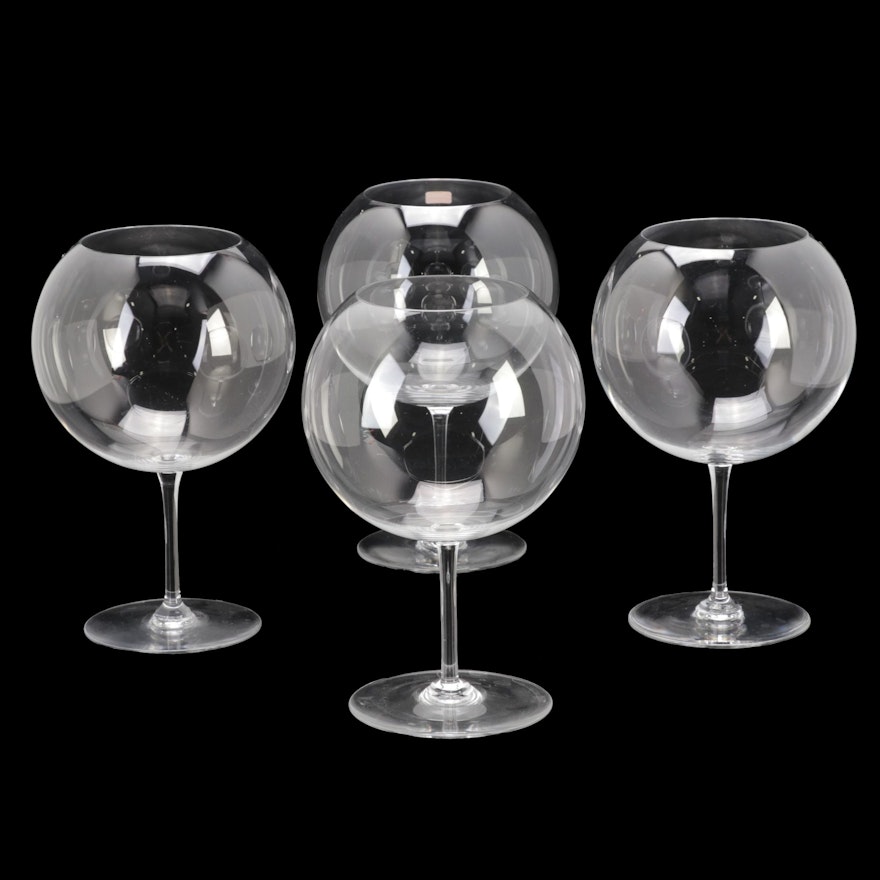 Baccarat "Bacchus" Crystal Balloon Wine Glasses