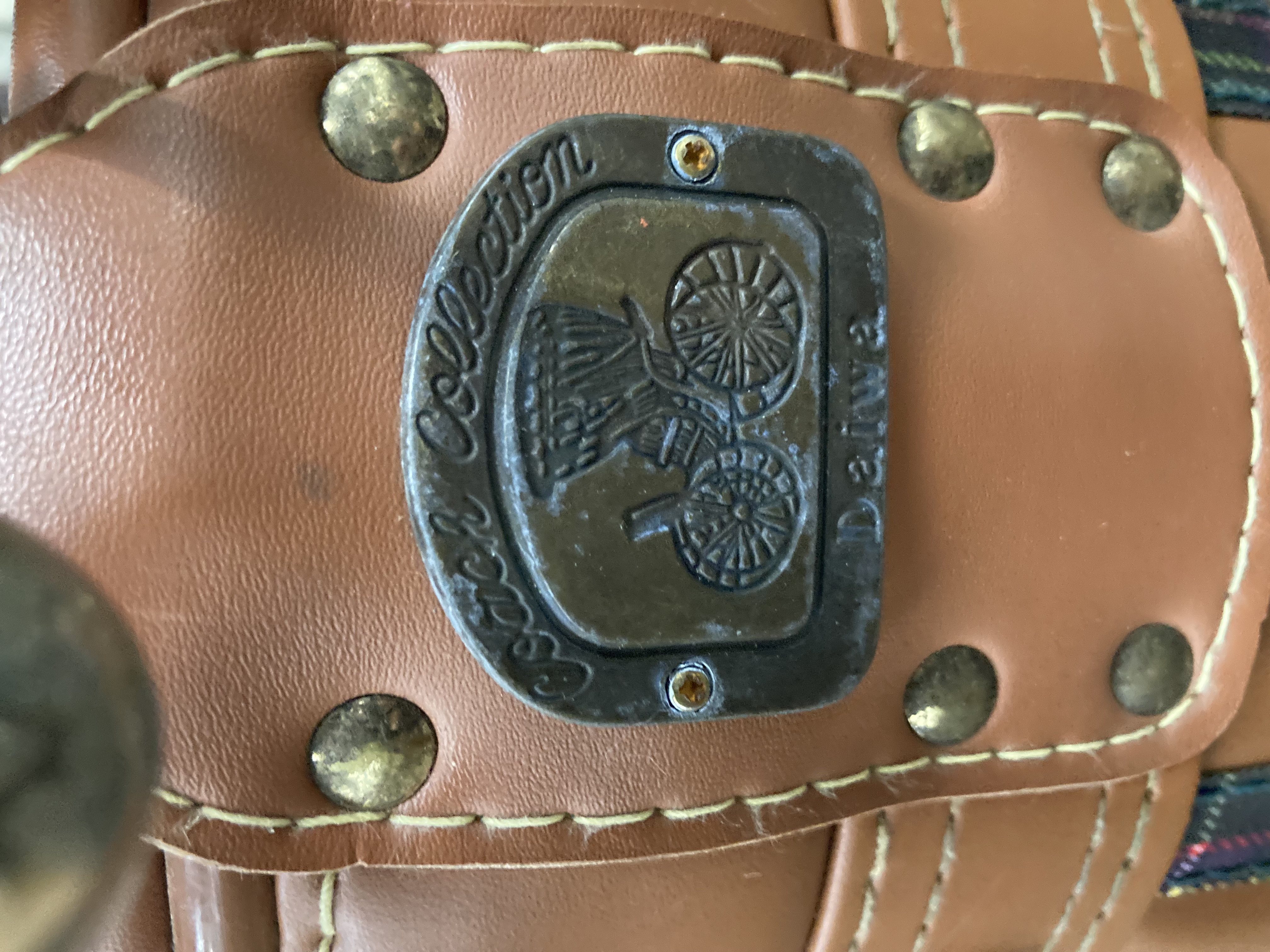 Daiwa Coach Collection Faux Leather and Plaid Golf Bag With Club Assortment