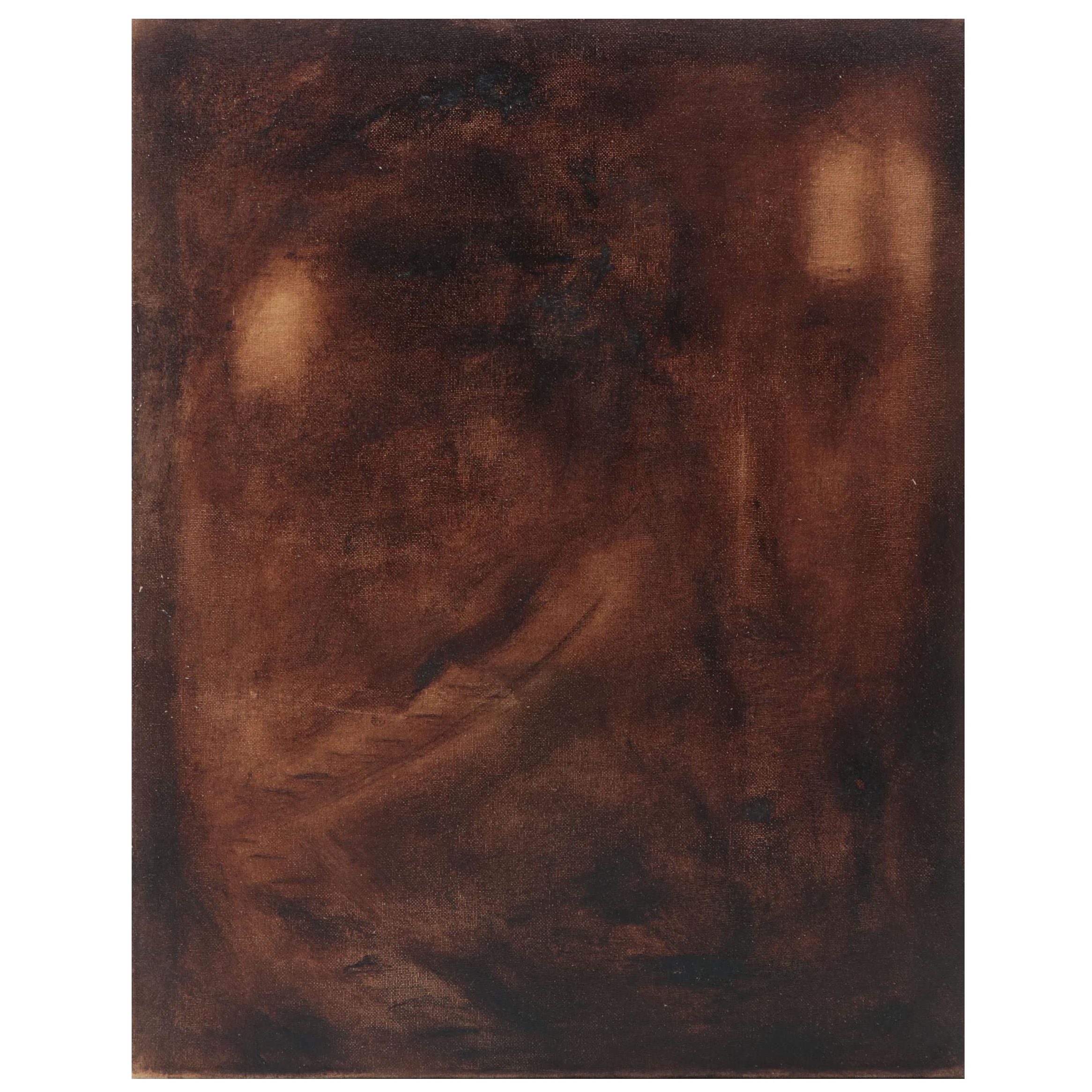 Philip the Transplant Mixed Media Painting "Midnight in the Cathedral," 2022